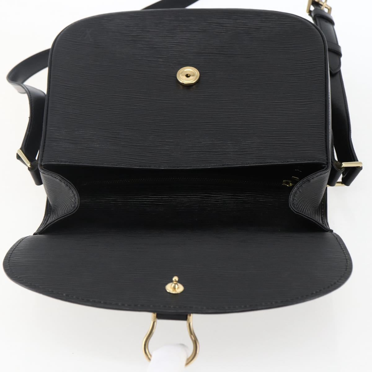 LOUIS VUITTON Epi Saint Cloud GM Shoulder Bag Black Noir M52192 LV Auth ep13380