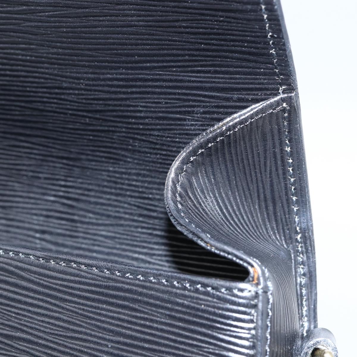 LOUIS VUITTON Epi Saint Cloud GM Shoulder Bag Black Noir M52192 LV Auth ep13380