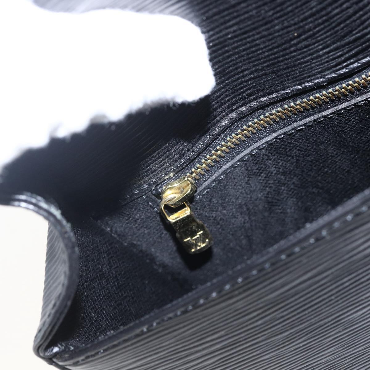 LOUIS VUITTON Epi Saint Cloud GM Shoulder Bag Black Noir M52192 LV Auth ep13380