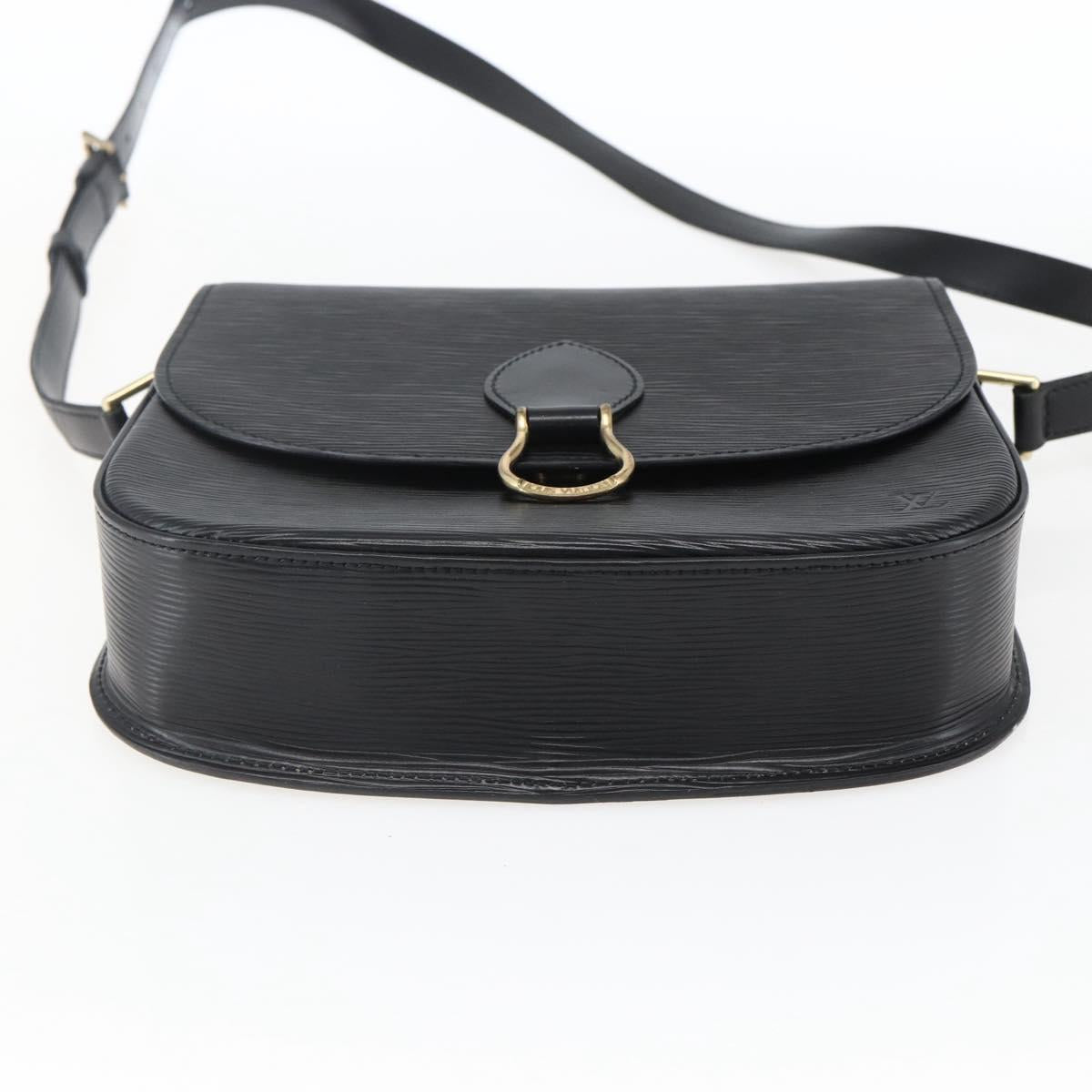LOUIS VUITTON Epi Saint Cloud GM Shoulder Bag Black Noir M52192 LV Auth ep13380