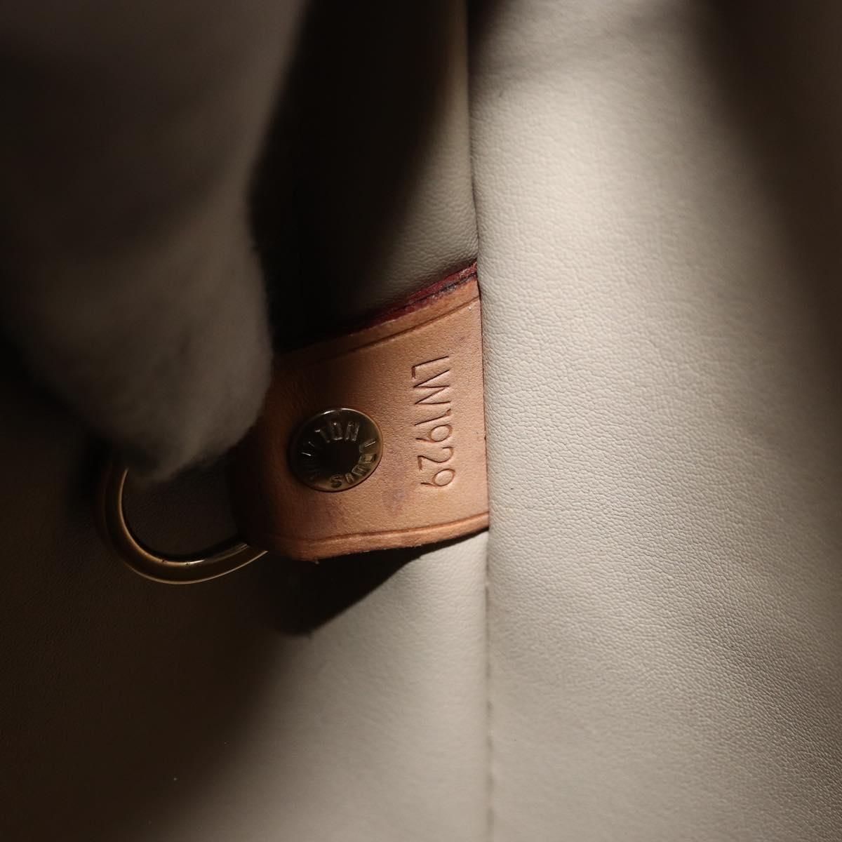 LOUIS VUITTON Monogram Vernis Houston Hand Bag Beige M91004 LV Auth ep13389