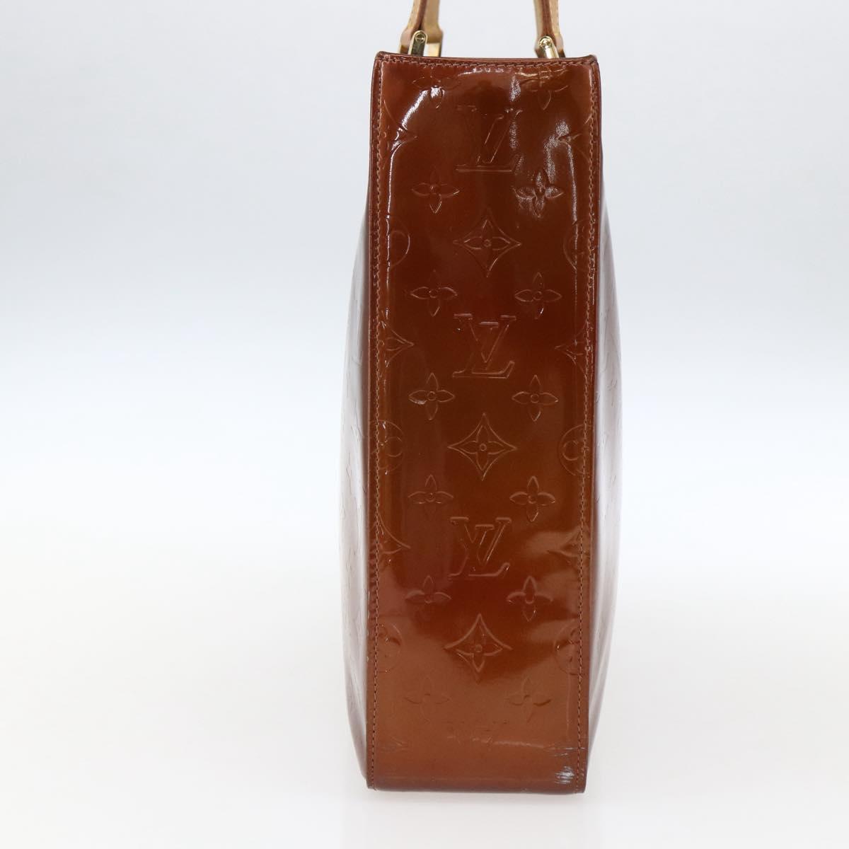 LOUIS VUITTON Monogram Vernis Columbus Tote Bag Bronze M91134 LV Auth ep13407