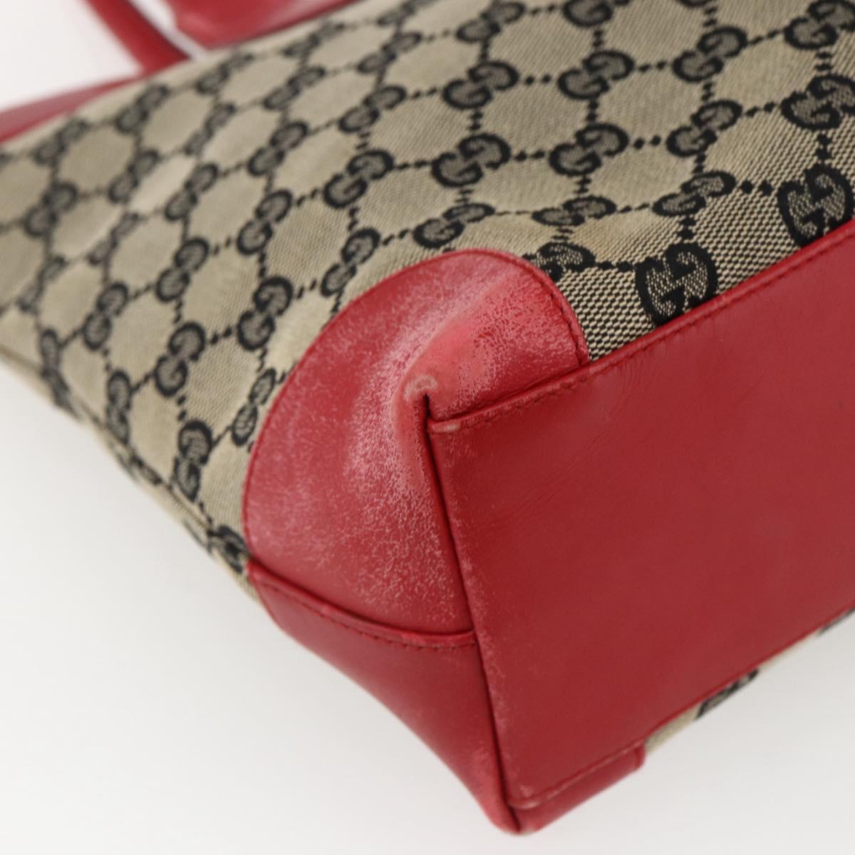 GUCCI GG Canvas Tote Bag Navy 002 1119 Auth ep13408