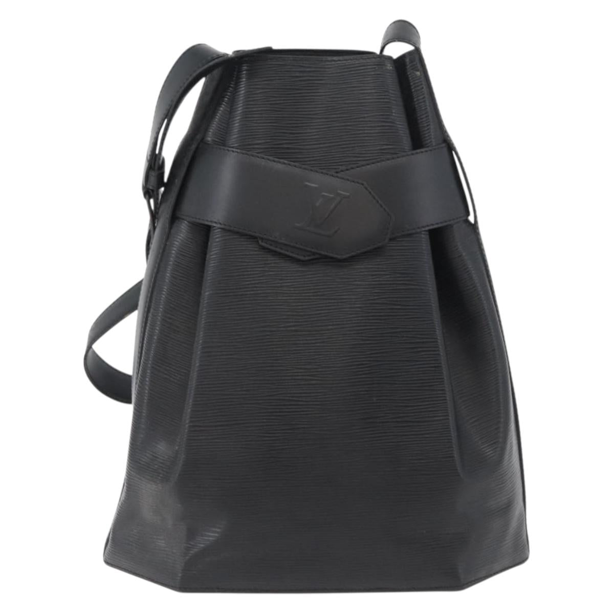 LOUIS VUITTON Epi Sac Depaule GM Shoulder Bag Black M80155 LV Auth ep13409