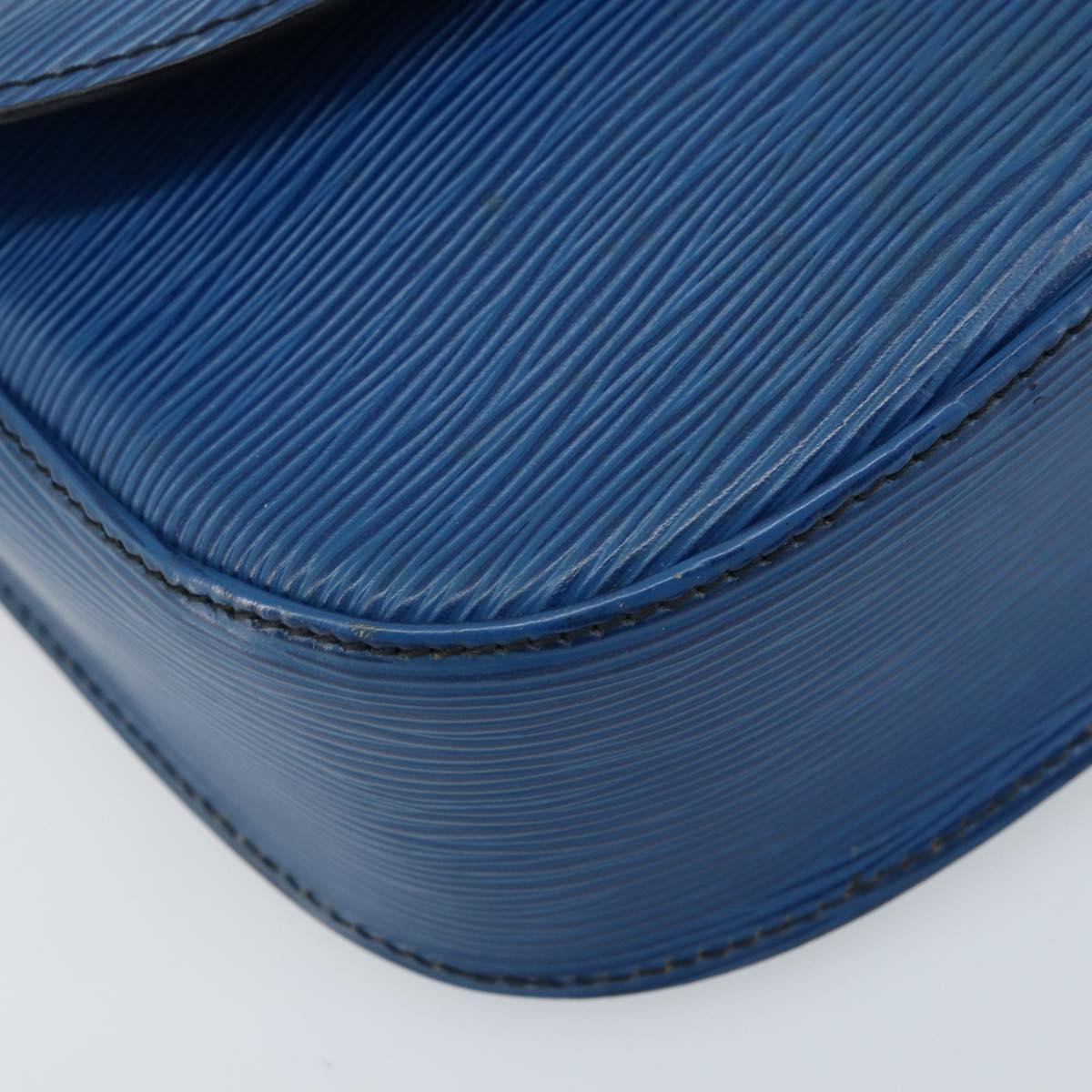 LOUIS VUITTON Epi Saint Cloud GM Shoulder Bag Toledo Blue M52195 LV Auth ep13420