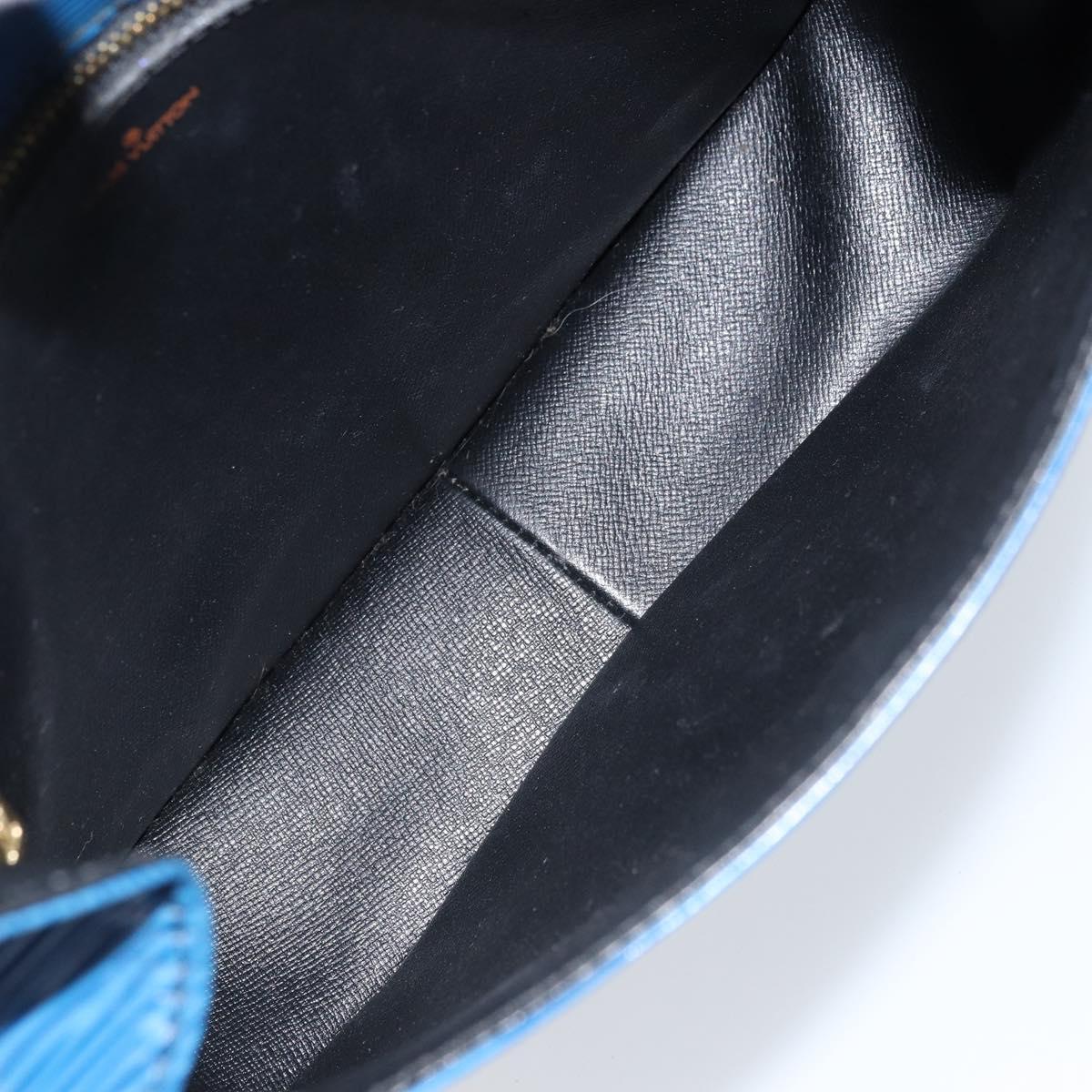 LOUIS VUITTON Epi Saint Cloud GM Shoulder Bag Toledo Blue M52195 LV Auth ep13420