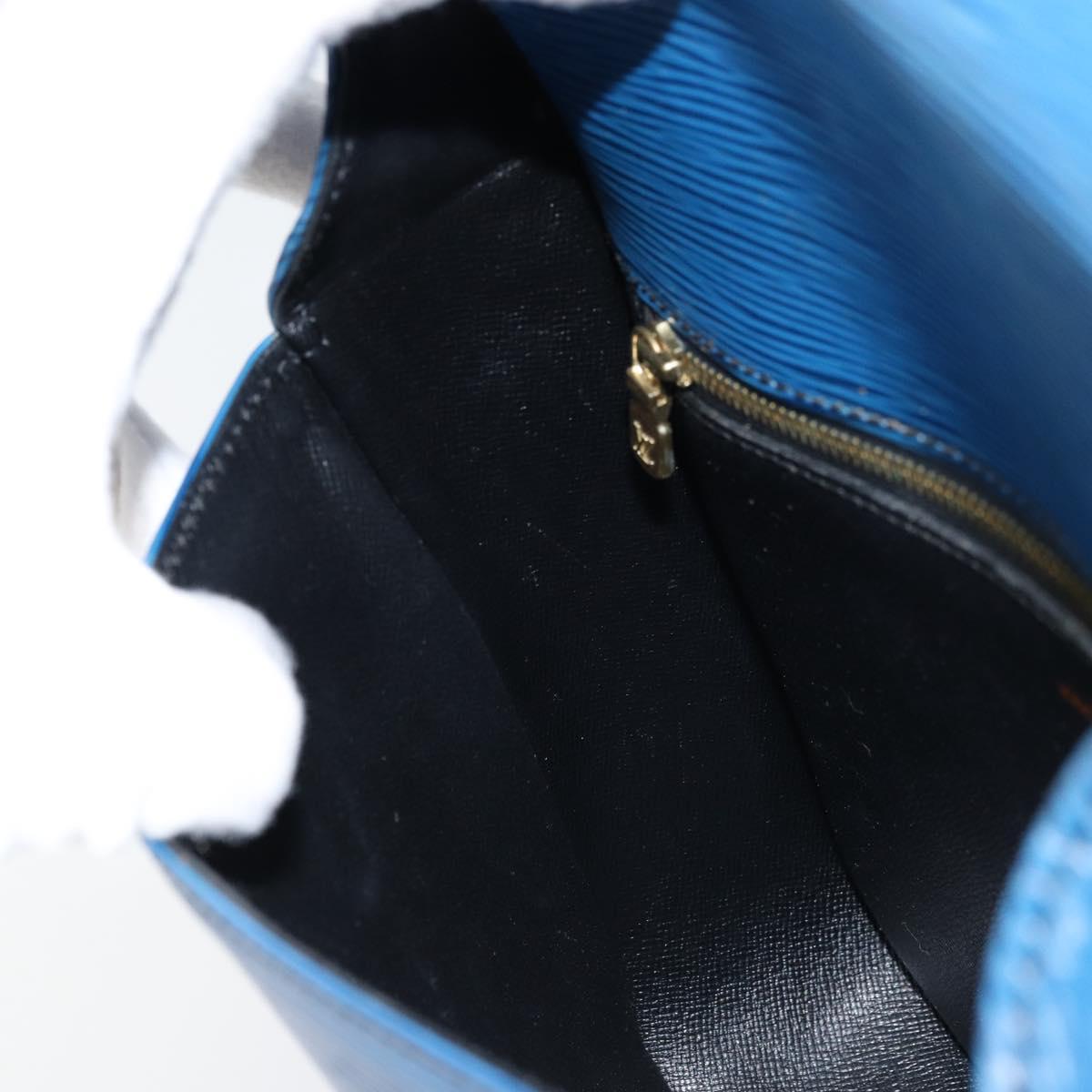 LOUIS VUITTON Epi Saint Cloud GM Shoulder Bag Toledo Blue M52195 LV Auth ep13420