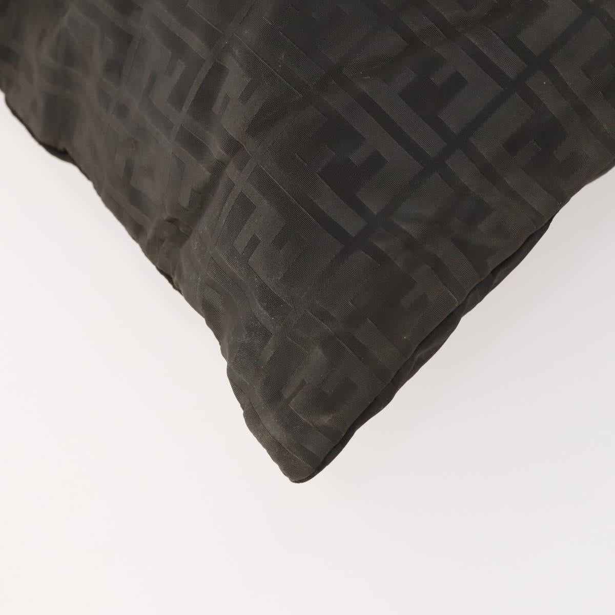 FENDI Zucca Canvas Shoulder Bag Black Gold Auth ep13431
