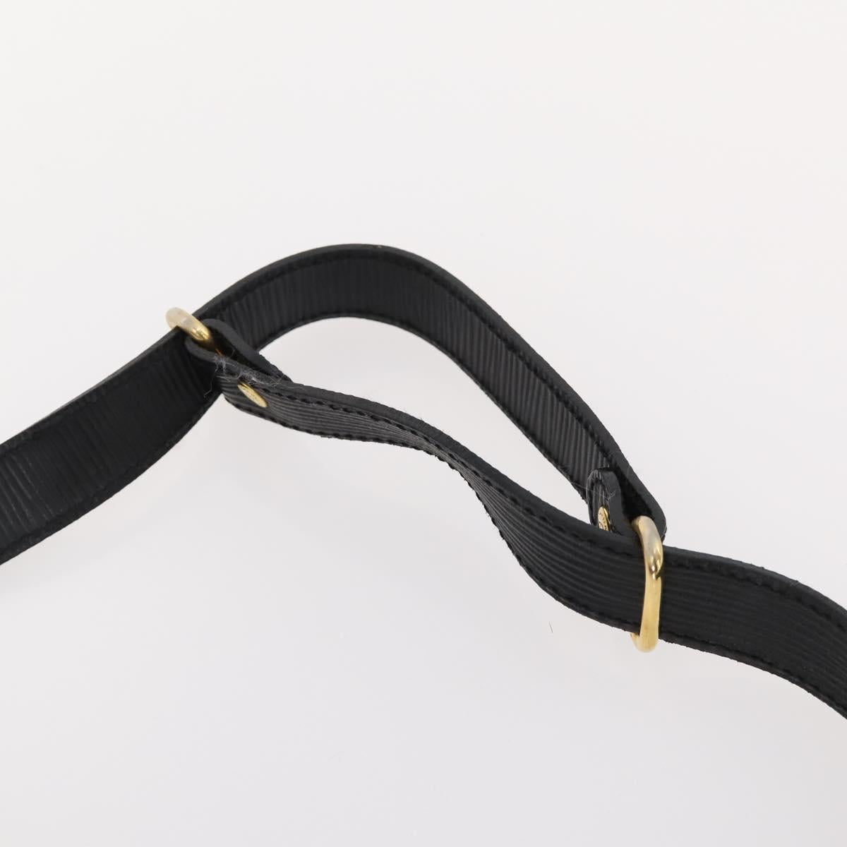 FENDI Zucca Canvas Shoulder Bag Black Gold Auth ep13431