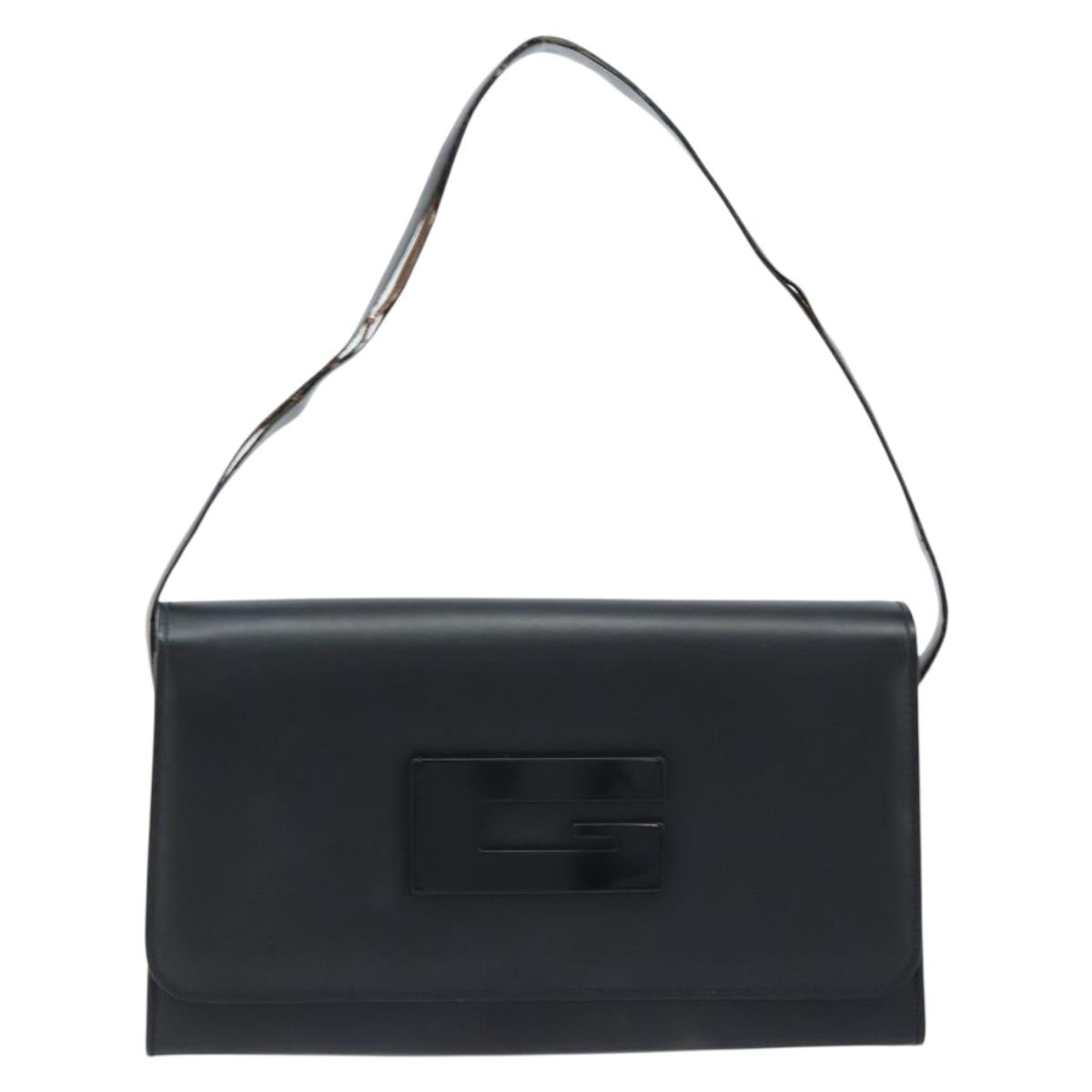 GUCCI Shoulder Bag Leather Black 001 3063 Auth ep13432