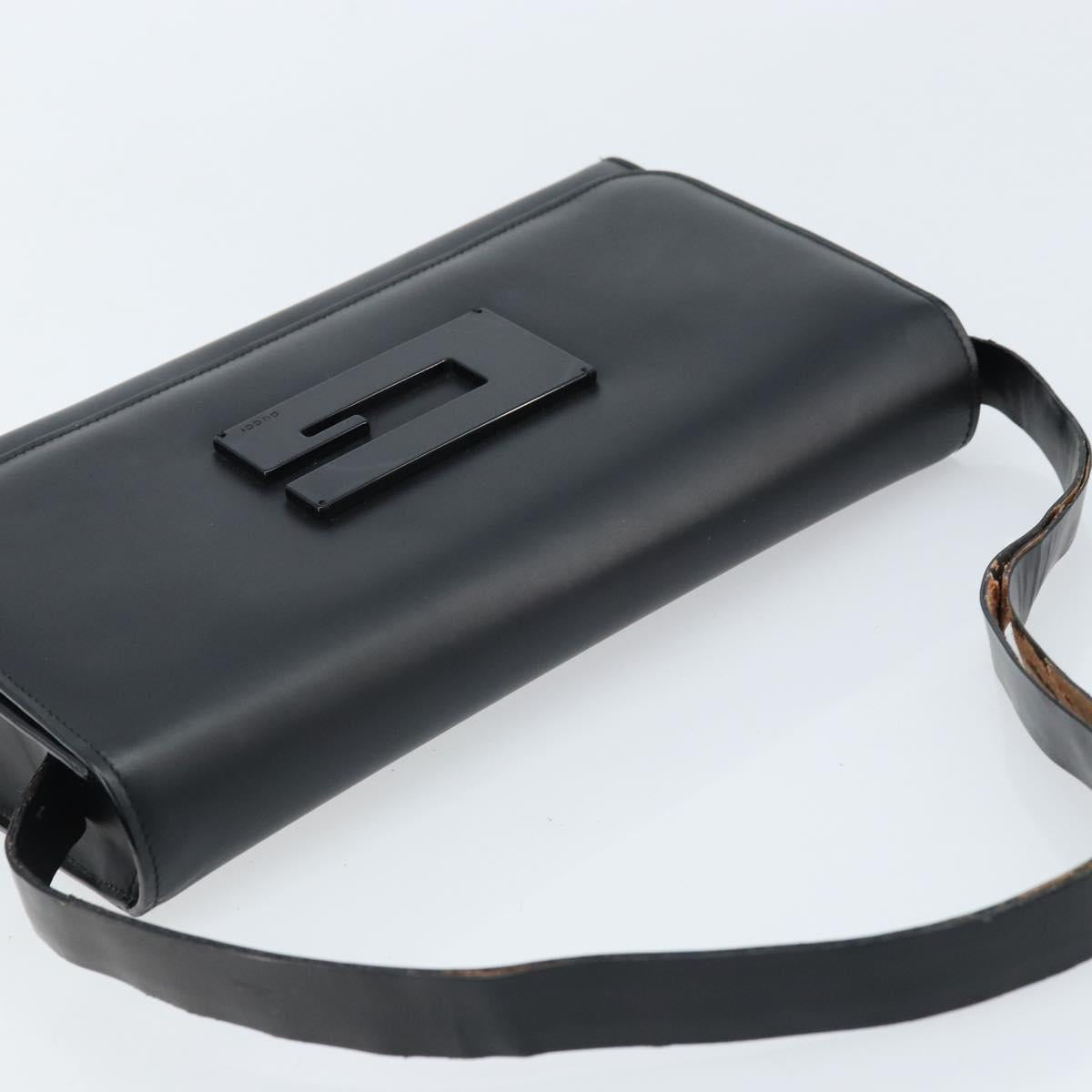 GUCCI Shoulder Bag Leather Black 001 3063 Auth ep13432