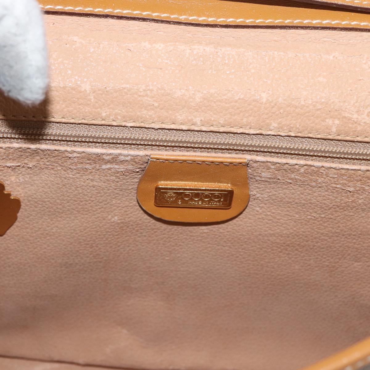 GUCCI Micro GG Supreme Shoulder Bag PVC Beige Gold 004 58 0264 Auth ep13447