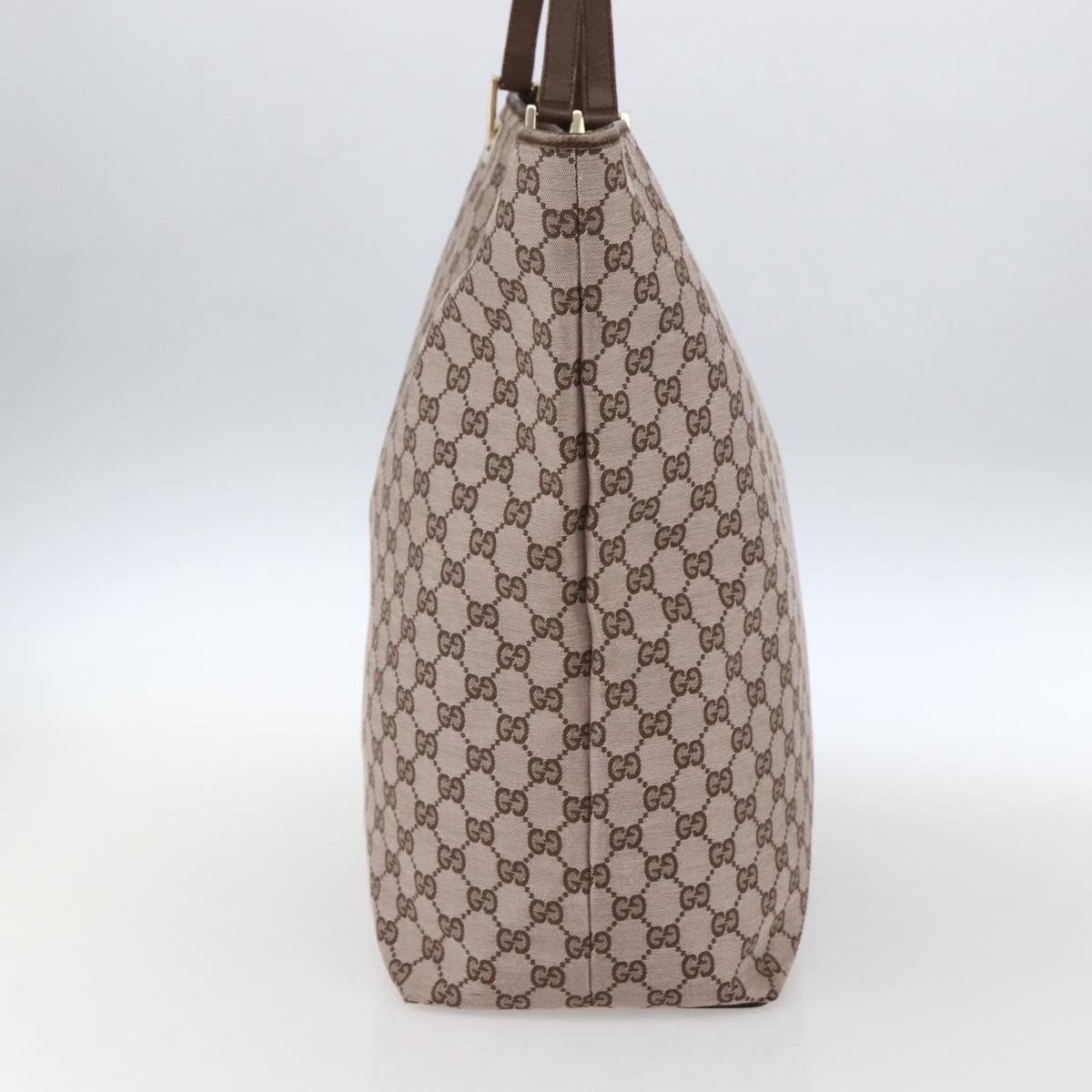 GUCCI GG Canvas Tote Bag Pink Gold 002 1097 Auth ep13463
