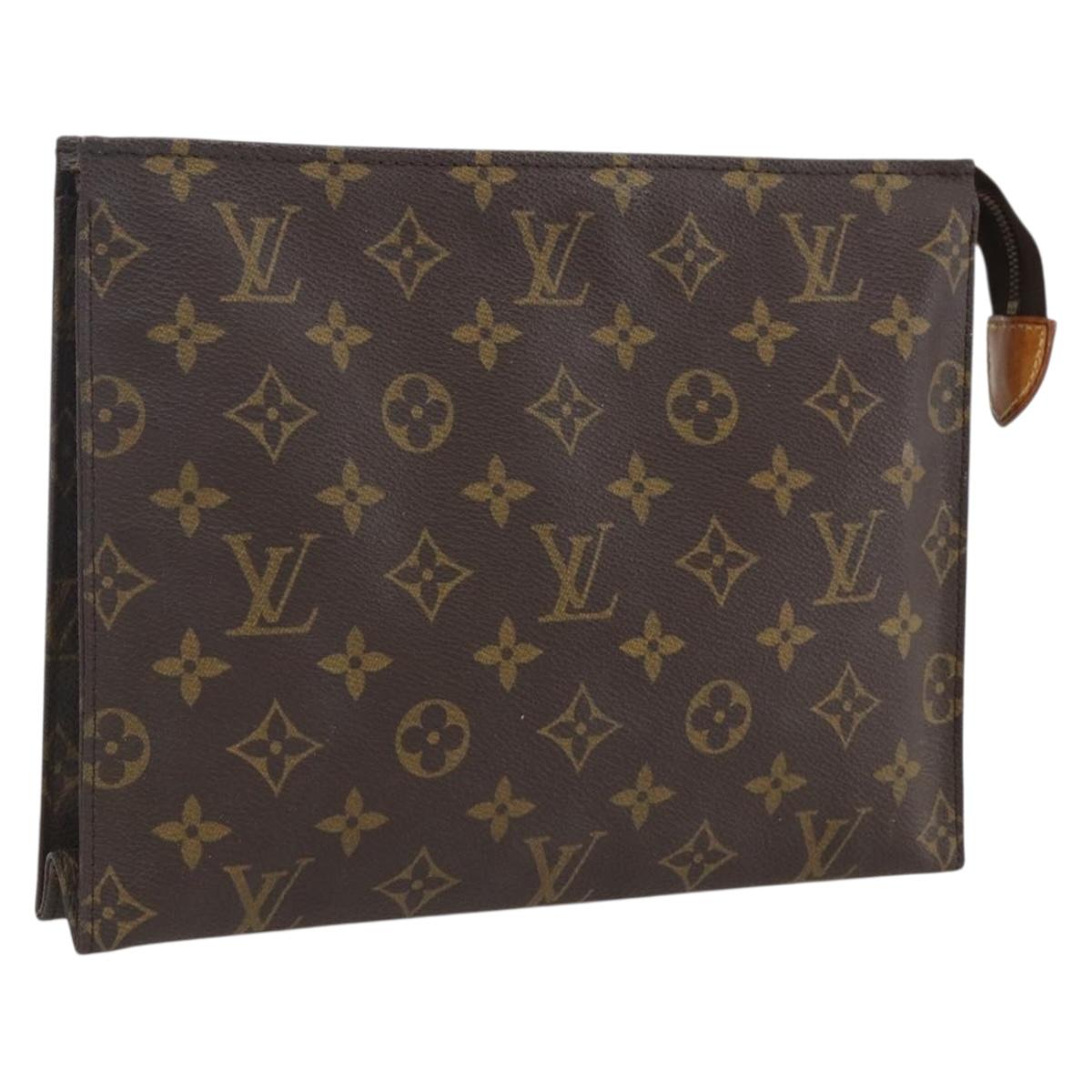 LOUIS VUITTON Monogram Poche Toilette 26 Pouch M47542 LV Auth ep13466