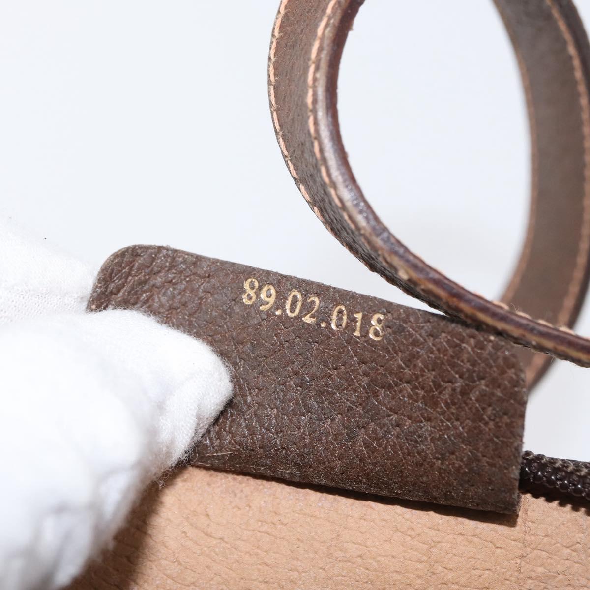 GUCCI GG Supreme Web Sherry Line Bag PVC Beige Gold 89 02 018 Auth ep13467