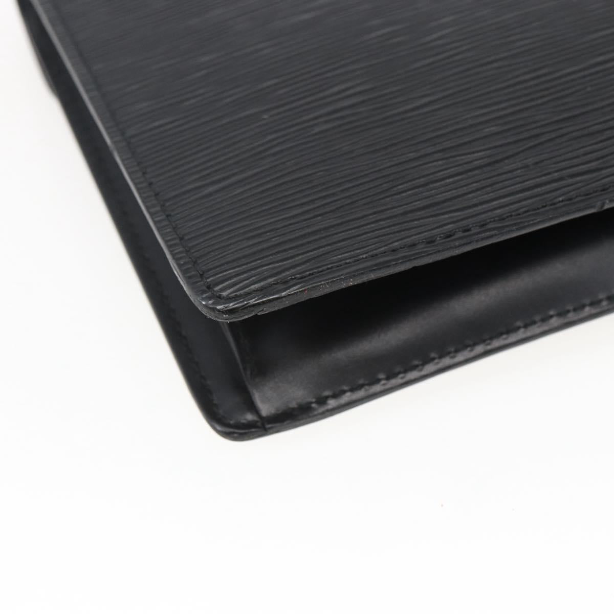 LOUIS VUITTON Epi Serie Dragonne Clutch Bag Black Noir M52612 LV Auth ep13469