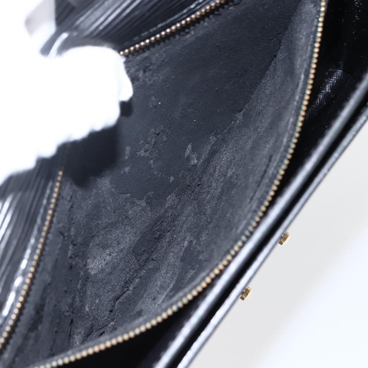 LOUIS VUITTON Epi Serie Dragonne Clutch Bag Black Noir M52612 LV Auth ep13469