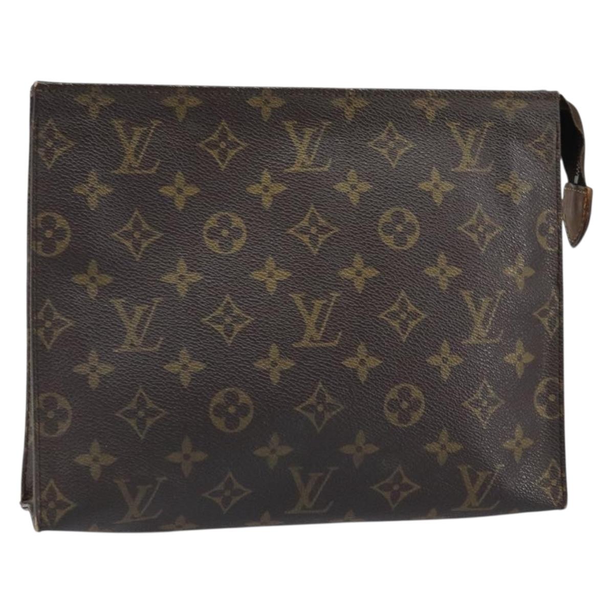 LOUIS VUITTON Monogram Poche Toilette 26 Pouch M47542 LV Auth ep13470