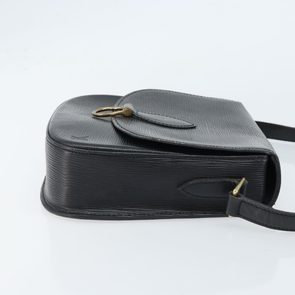 LOUIS VUITTON Epi Saint Cloud GM Shoulder Bag Black Noir M52192 LV Auth ep13485
