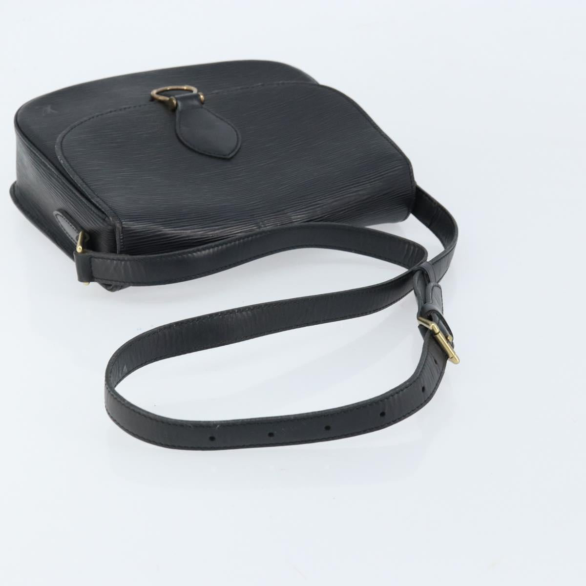 LOUIS VUITTON Epi Saint Cloud GM Shoulder Bag Black Noir M52192 LV Auth ep13485