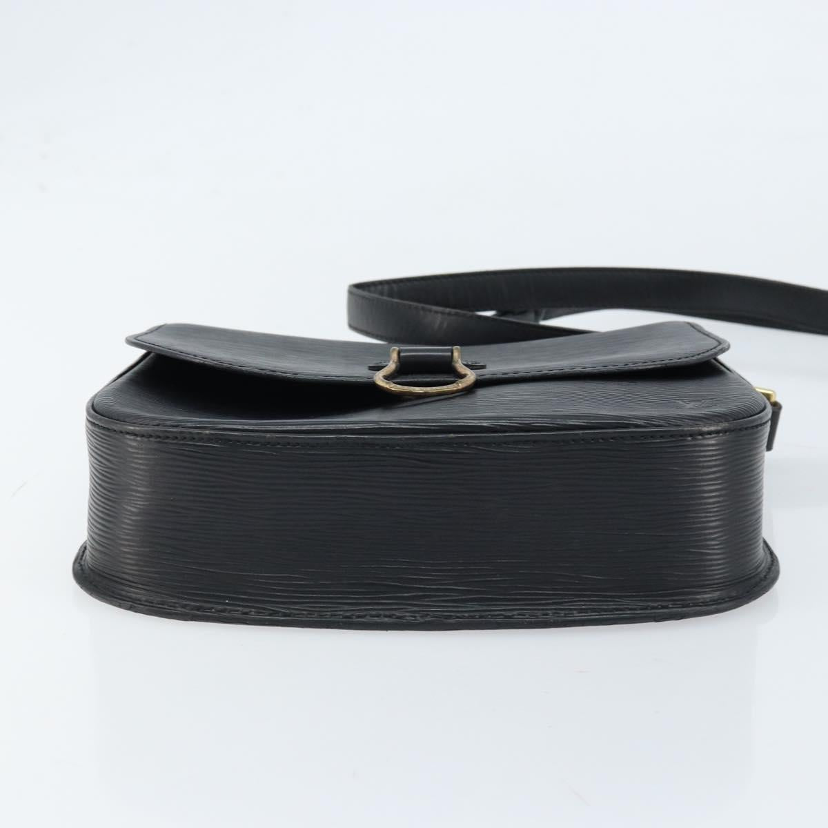 LOUIS VUITTON Epi Saint Cloud GM Shoulder Bag Black Noir M52192 LV Auth ep13485