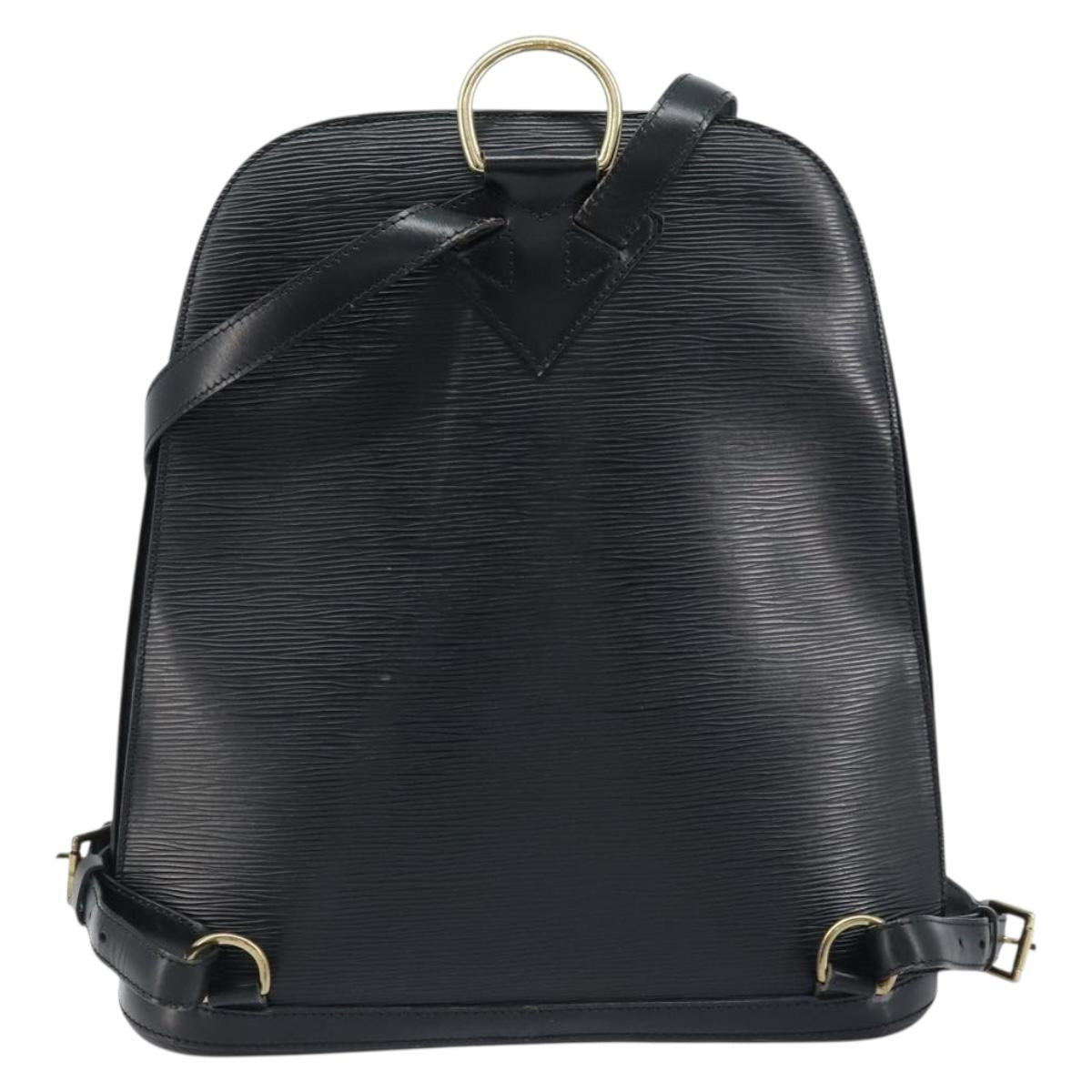 LOUIS VUITTON Epi Gobelins Backpack Black M52292 LV Auth ep13491