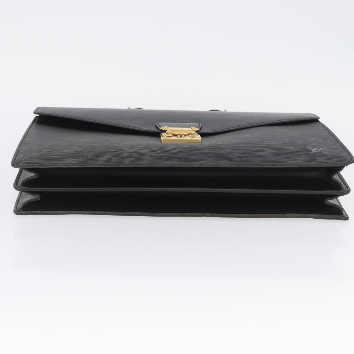 LOUIS VUITTON Epi Serviette Conseiller Briefcase Black M54422 LV Auth ep13510