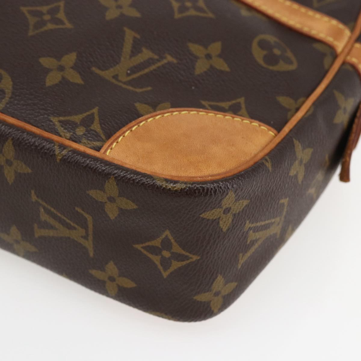 LOUIS VUITTON Monogram Compiegne 28 Clutch Bag M51845 LV Auth ep13521