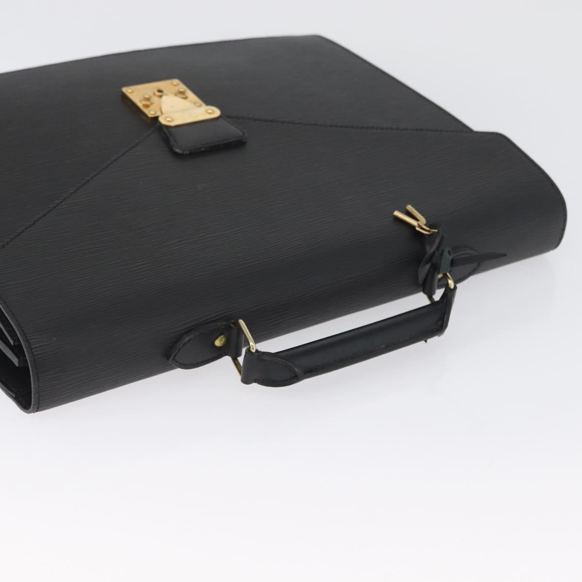 LOUIS VUITTON Epi Serviette Conseiller Briefcase Black M54422 LV Auth ep13531