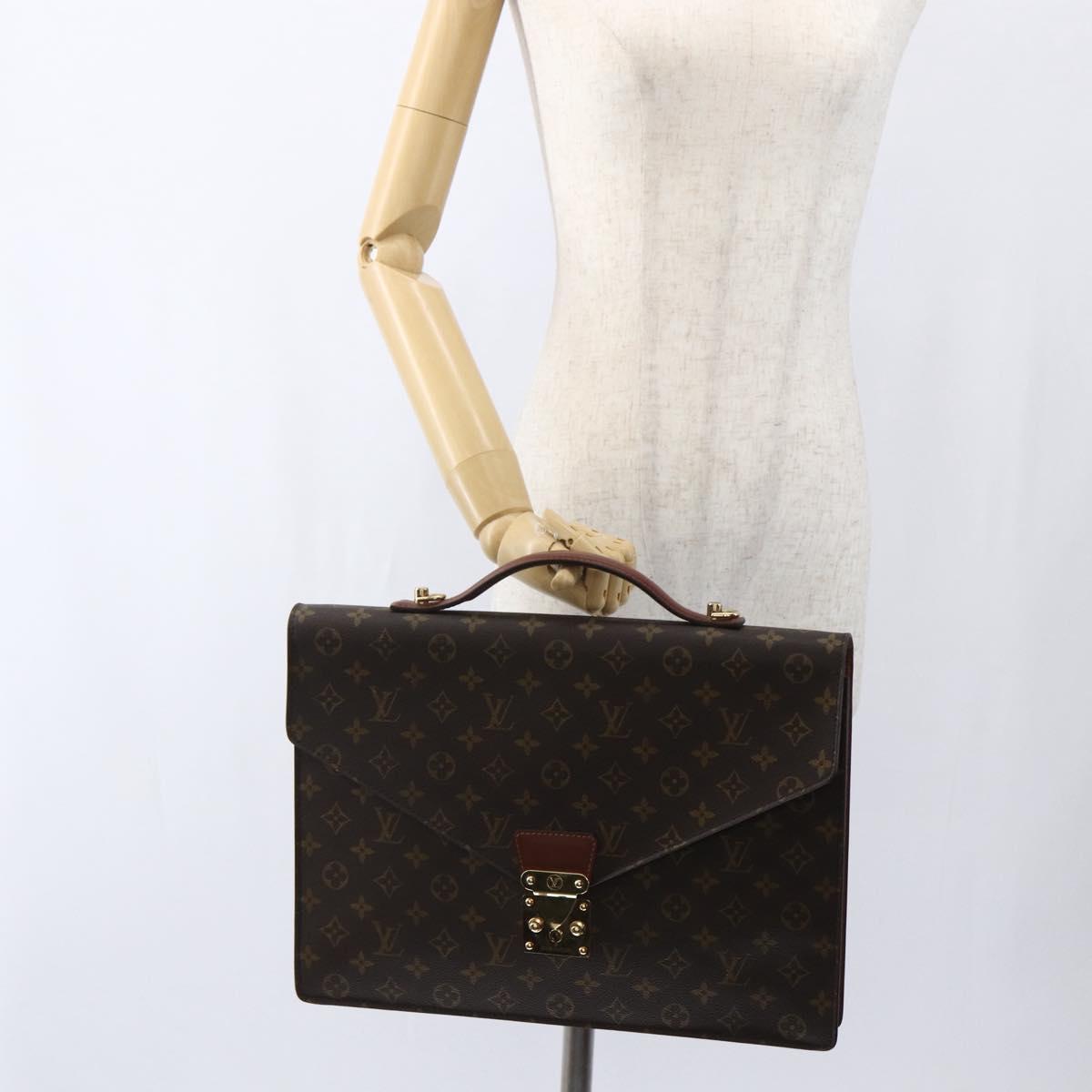 LOUIS VUITTON Monogram Porte Documents Bandouliere Bag M53338 LV Auth ep13533