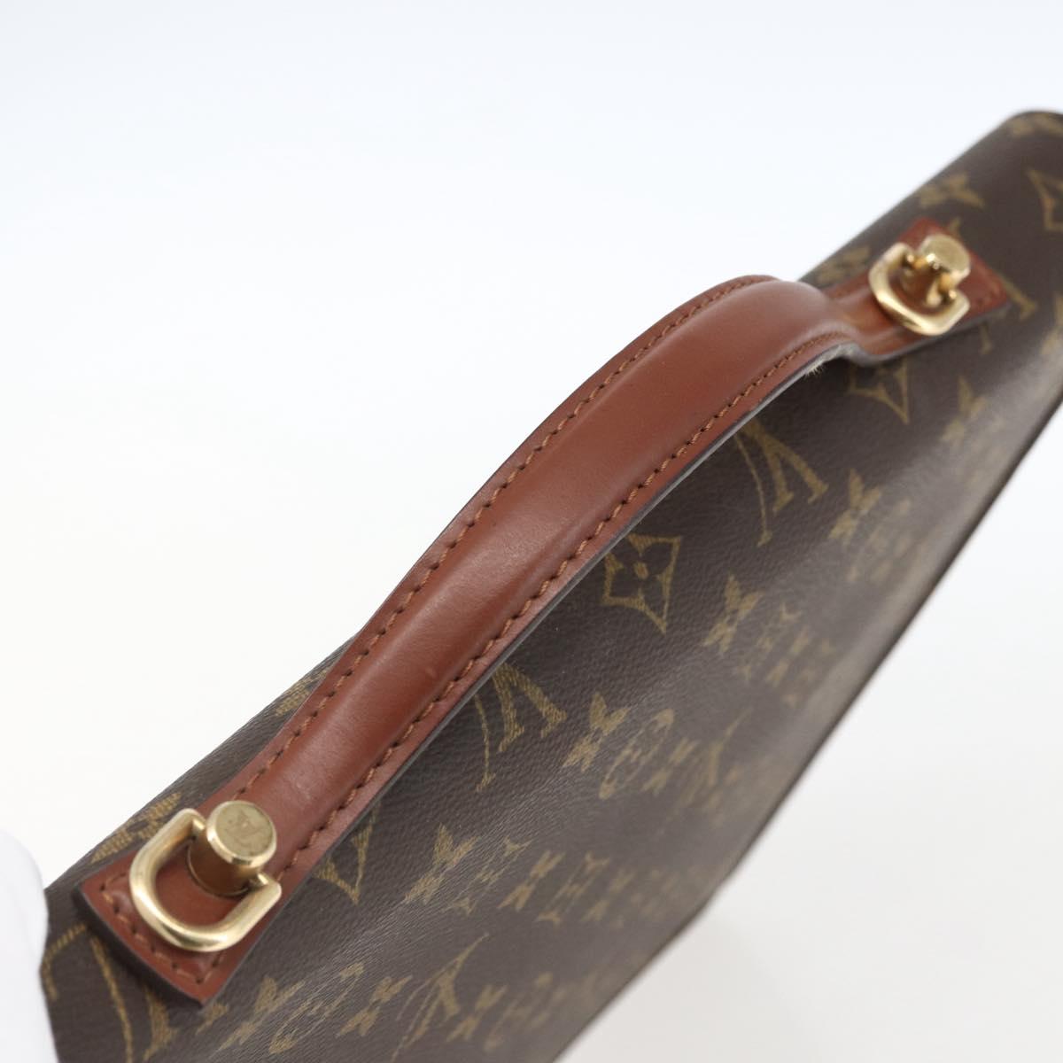 LOUIS VUITTON Monogram Porte Documents Bandouliere Bag M53338 LV Auth ep13533