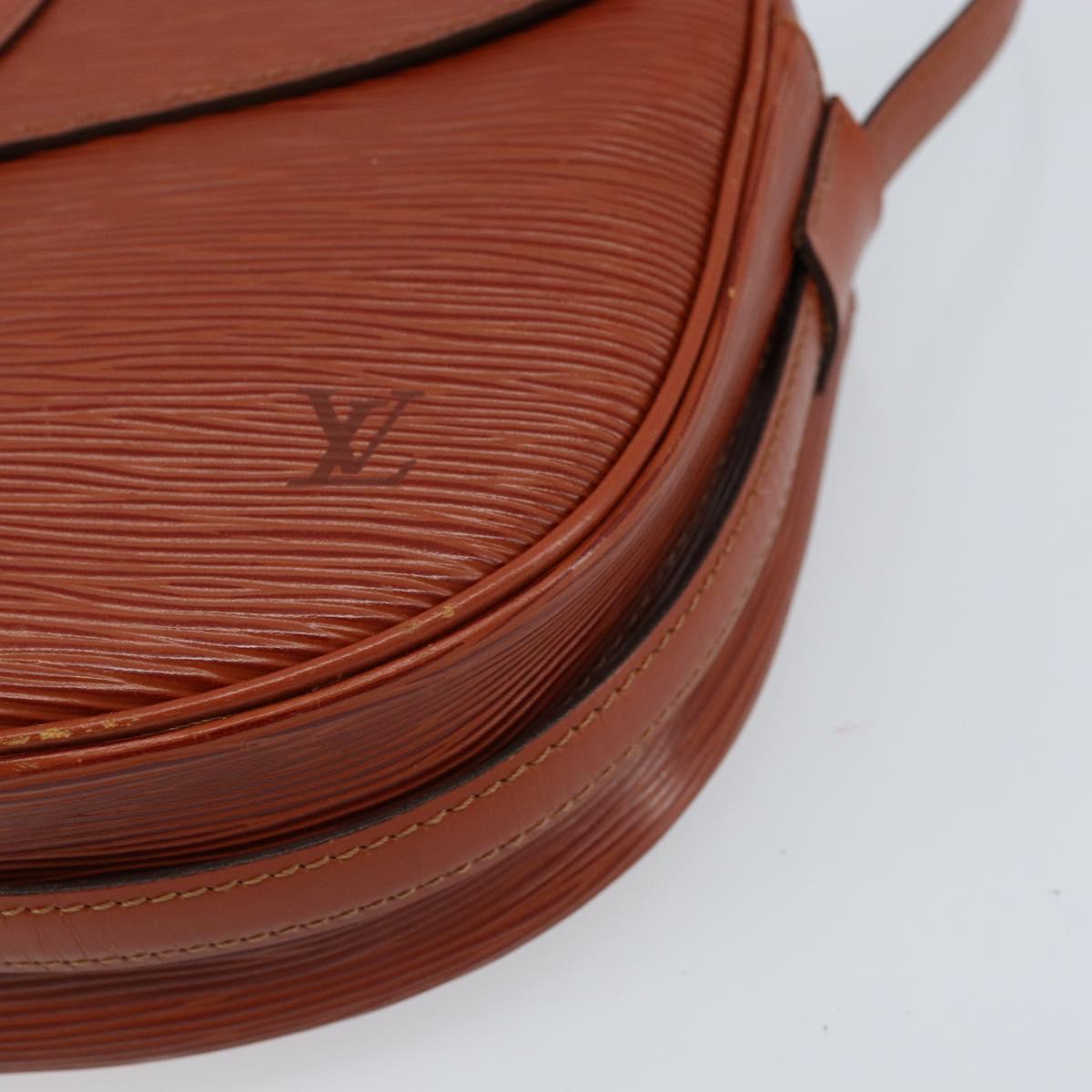 LOUIS VUITTON Epi Jeune FilleMM Shoulder Bag Brown M52153 LV Auth ep13542