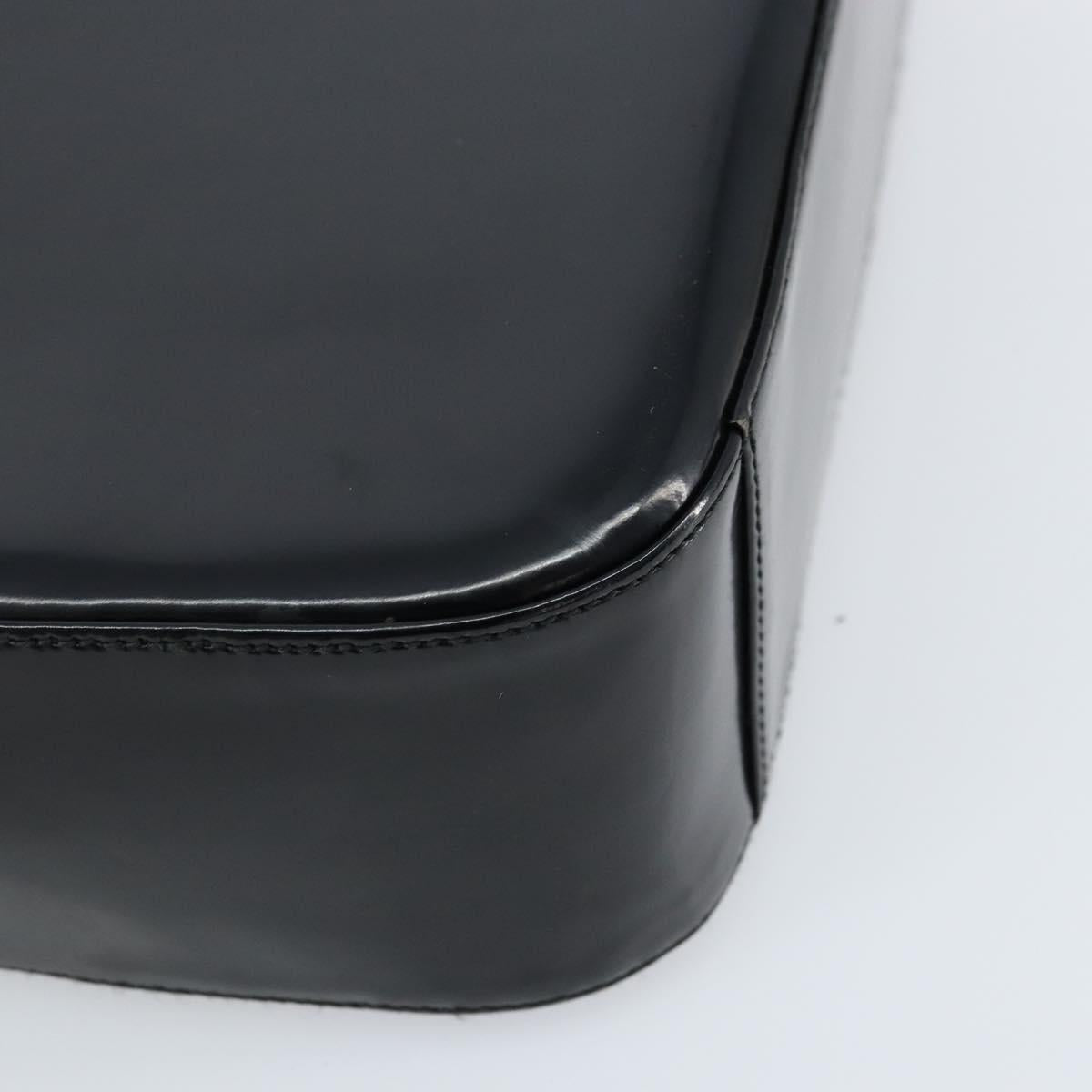 GUCCI Shoulder Bag Patent leather Black Silver 000 1186 0506 Auth ep13558