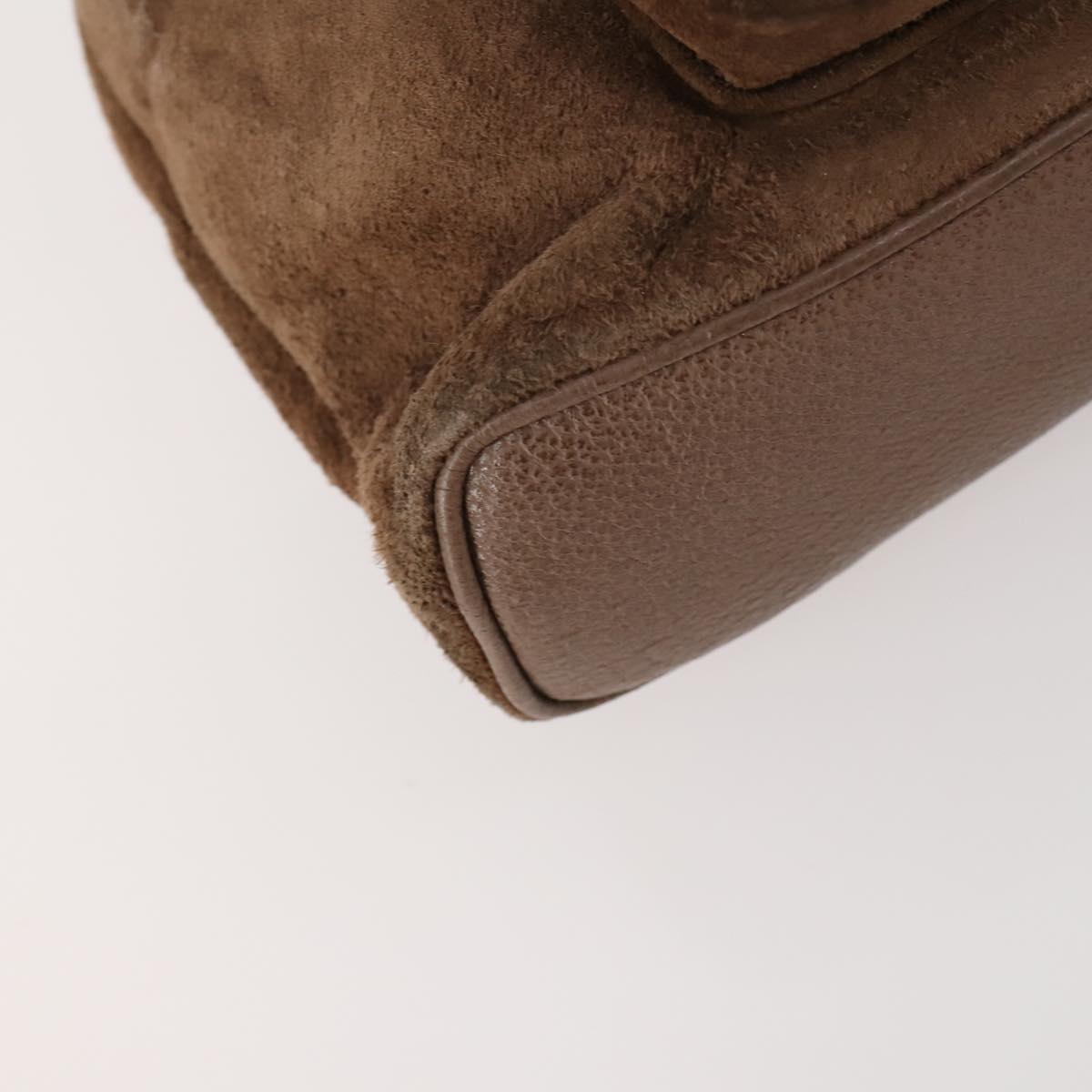 GUCCI Bamboo Backpack Suede Brown Gold 003 2058 0030 Auth ep13565
