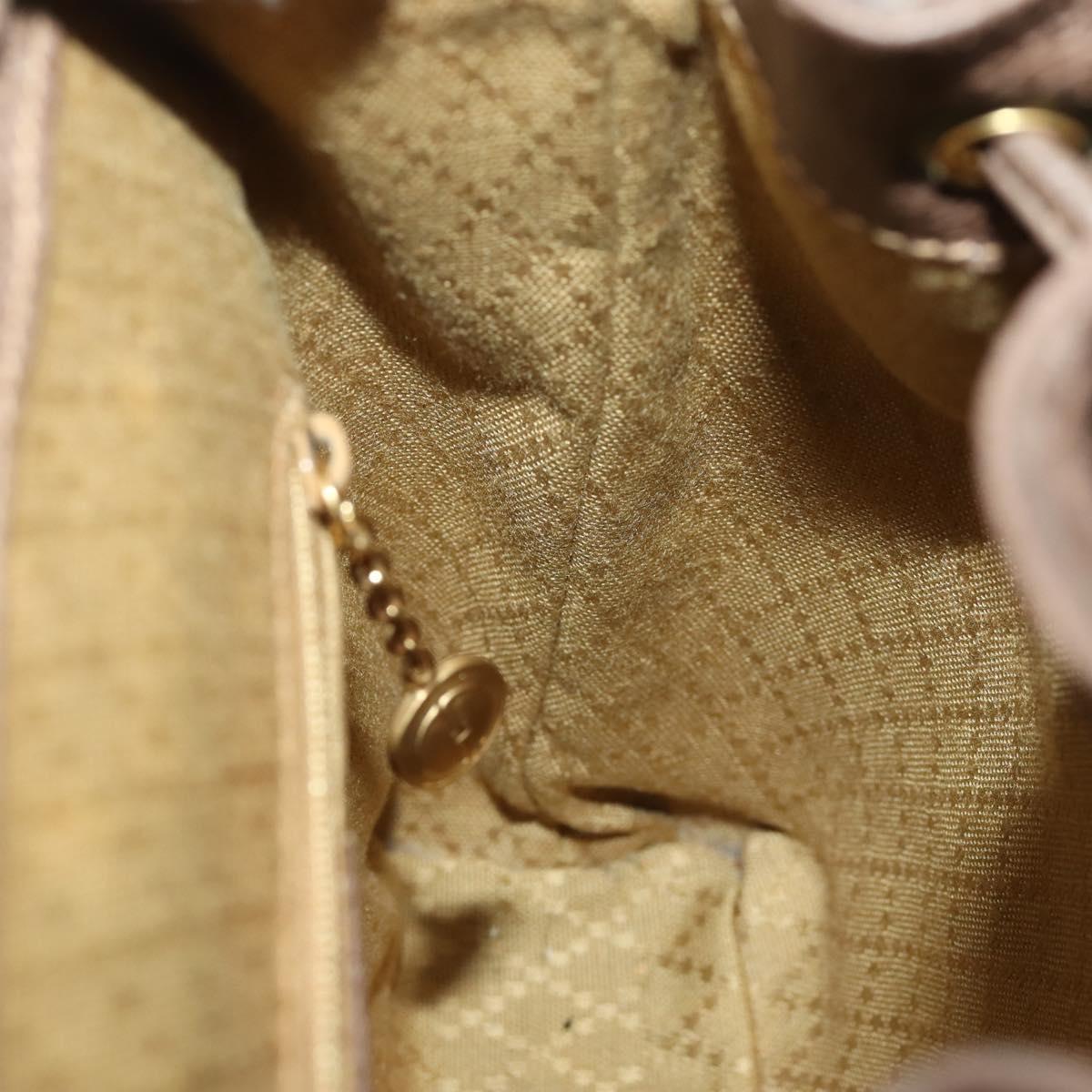 GUCCI Bamboo Backpack Suede Brown Gold 003 2058 0030 Auth ep13565