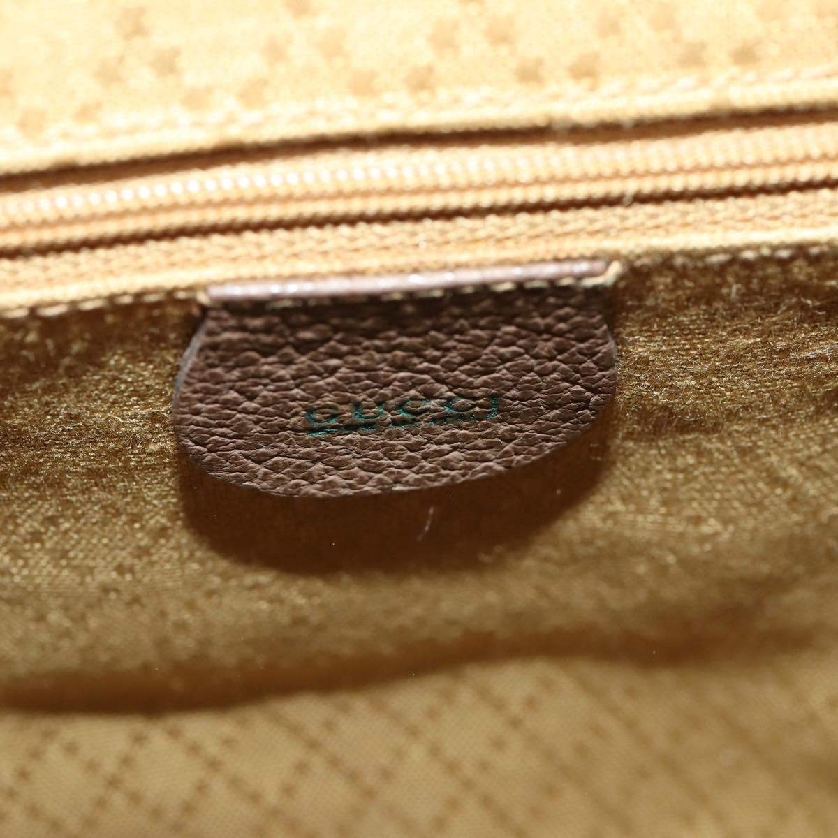 GUCCI Bamboo Backpack Suede Brown Gold 003 2058 0030 Auth ep13565