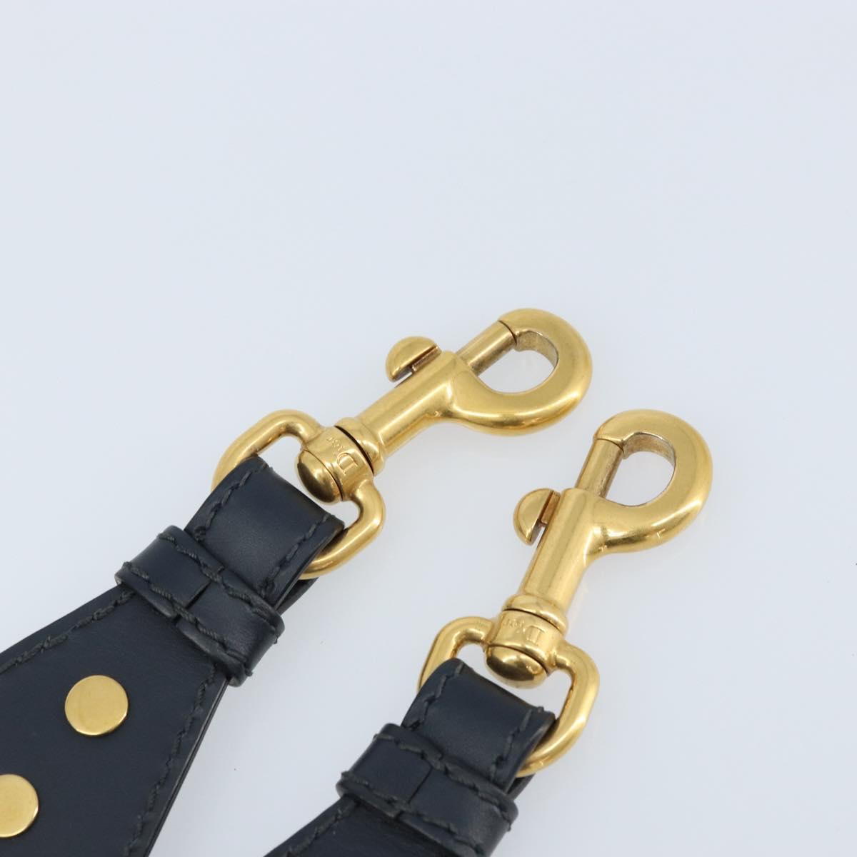 Christian Dior Trotter Canvas Shoulder Strap 36.6"" Navy Auth ep13575