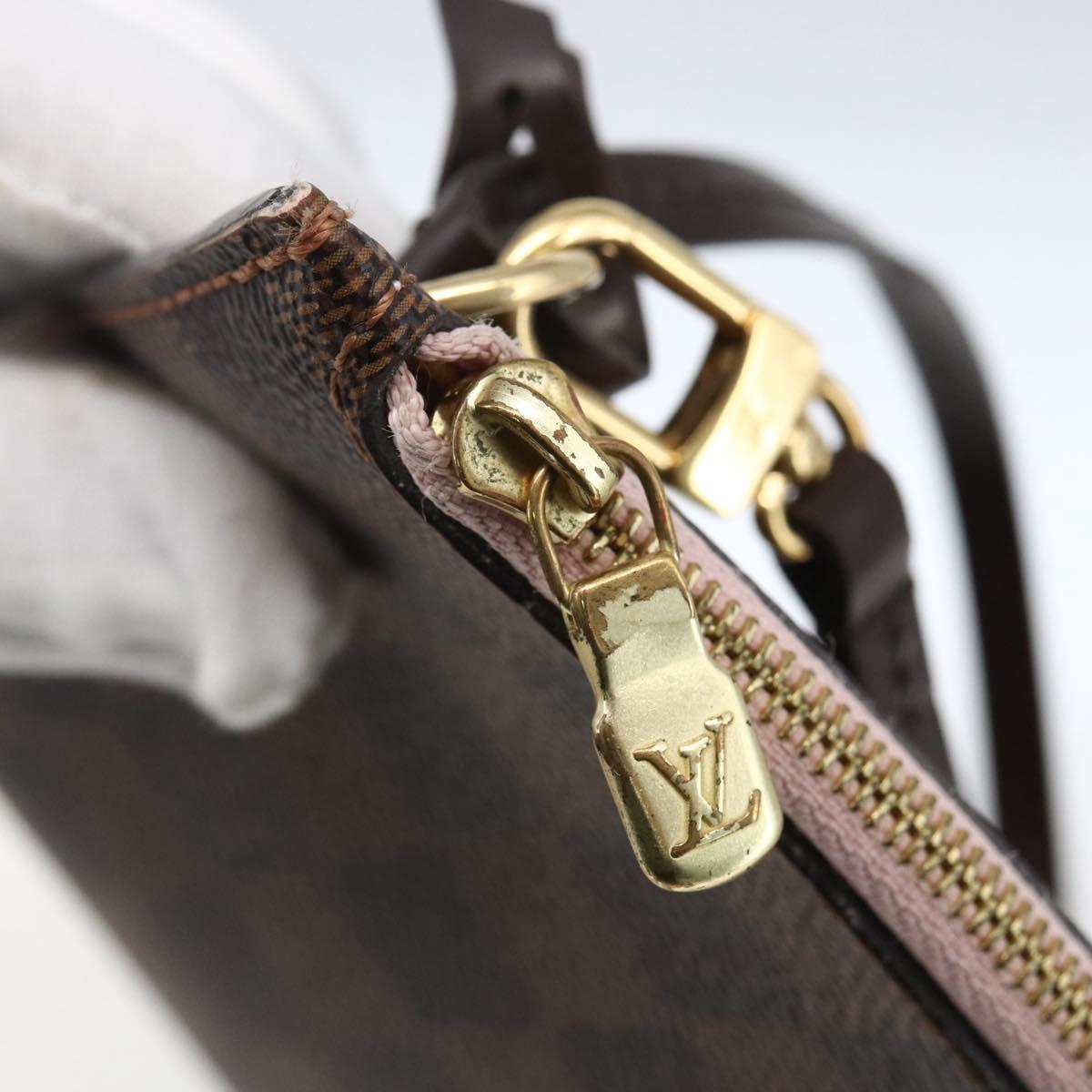 LOUIS VUITTON Damier Ebene Neverfull MM Pouch LV Auth ep13583