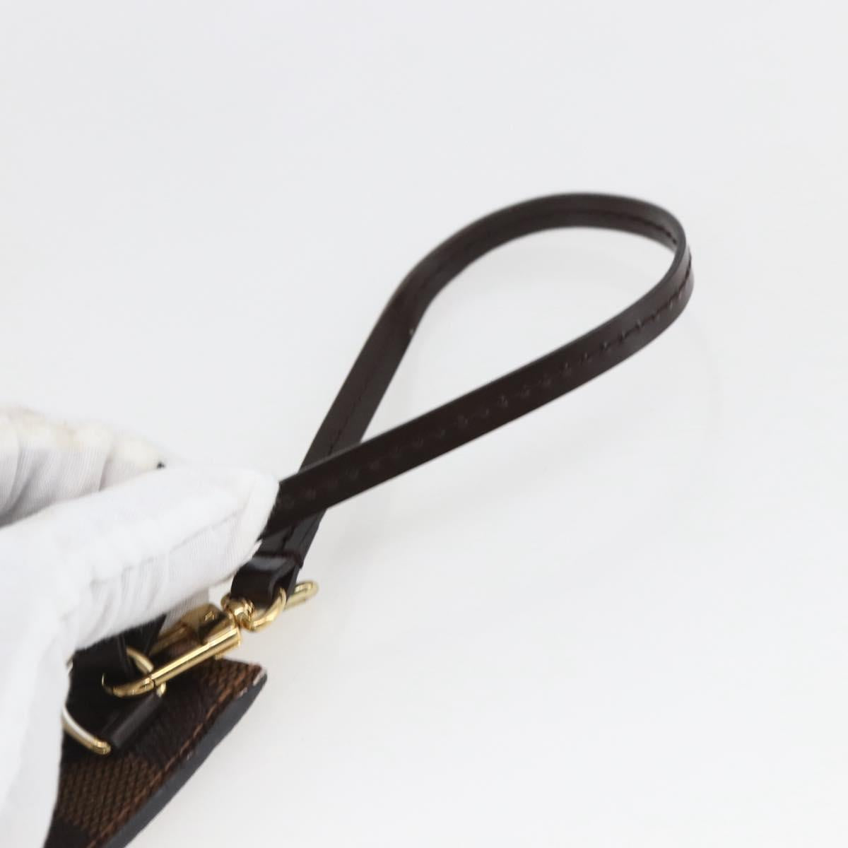 LOUIS VUITTON Damier Ebene Neverfull MM Pouch LV Auth ep13583