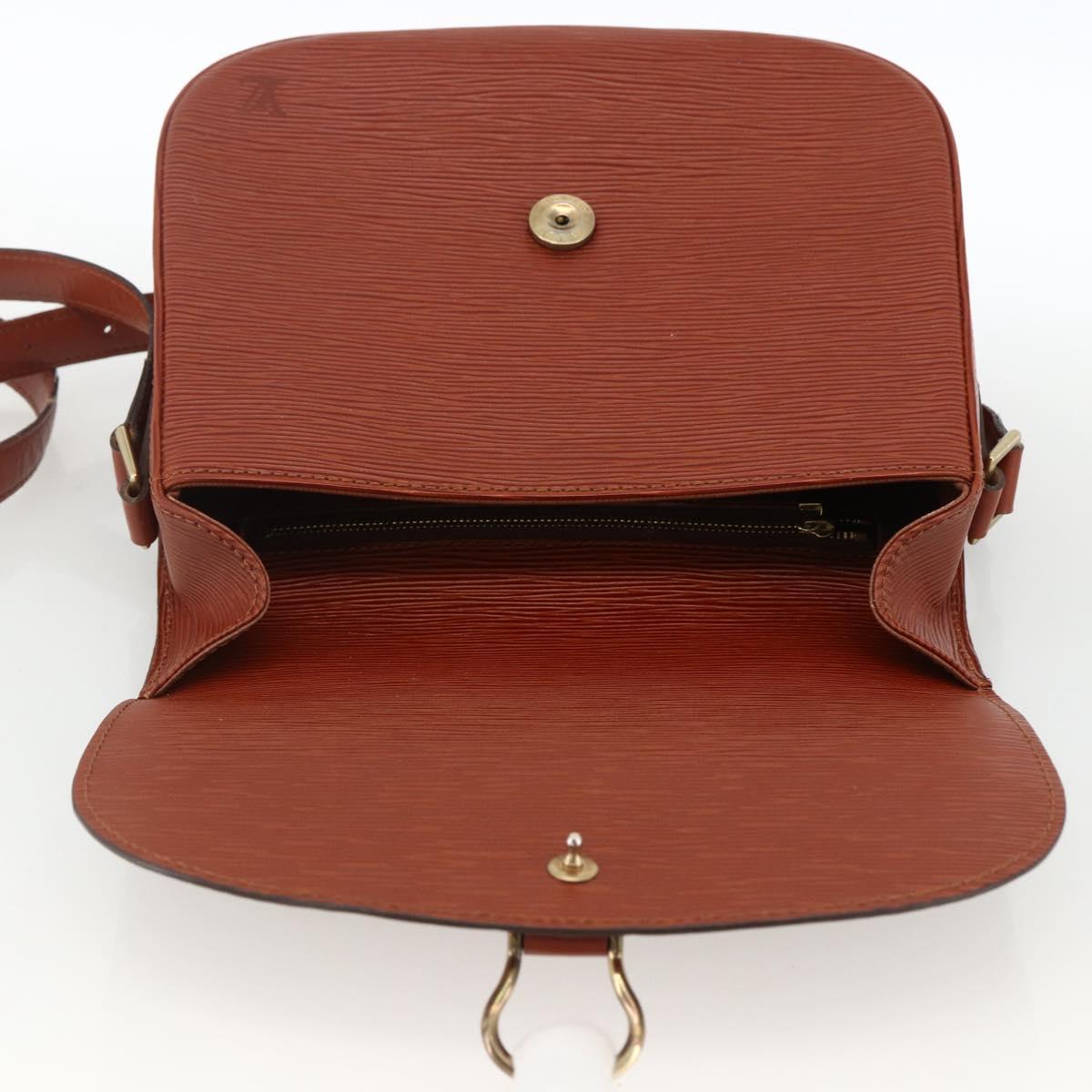 LOUIS VUITTON Epi Saint Cloud GM Shoulder Bag Brown M52193 LV Auth ep13585