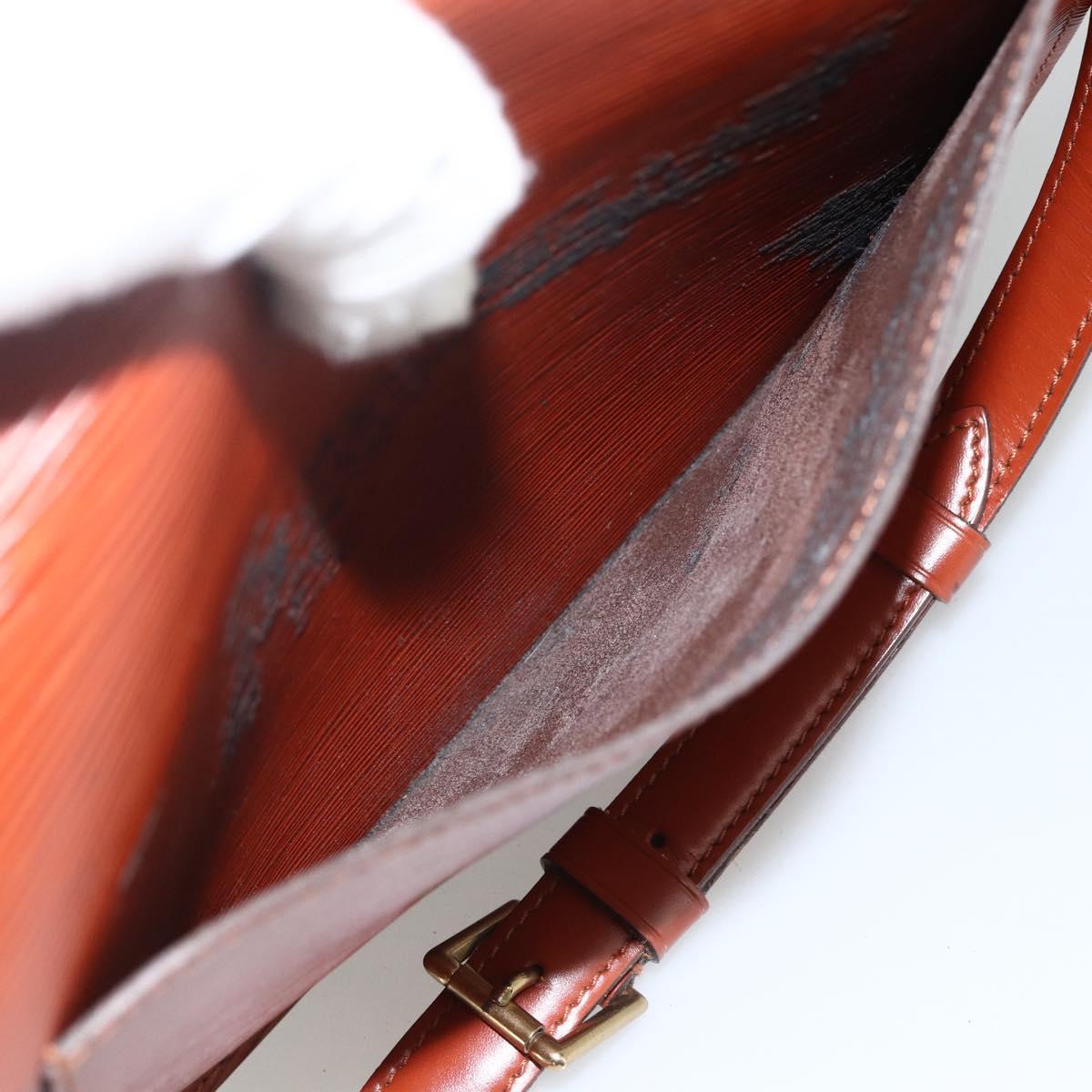 LOUIS VUITTON Epi Saint Cloud GM Shoulder Bag Brown M52193 LV Auth ep13585