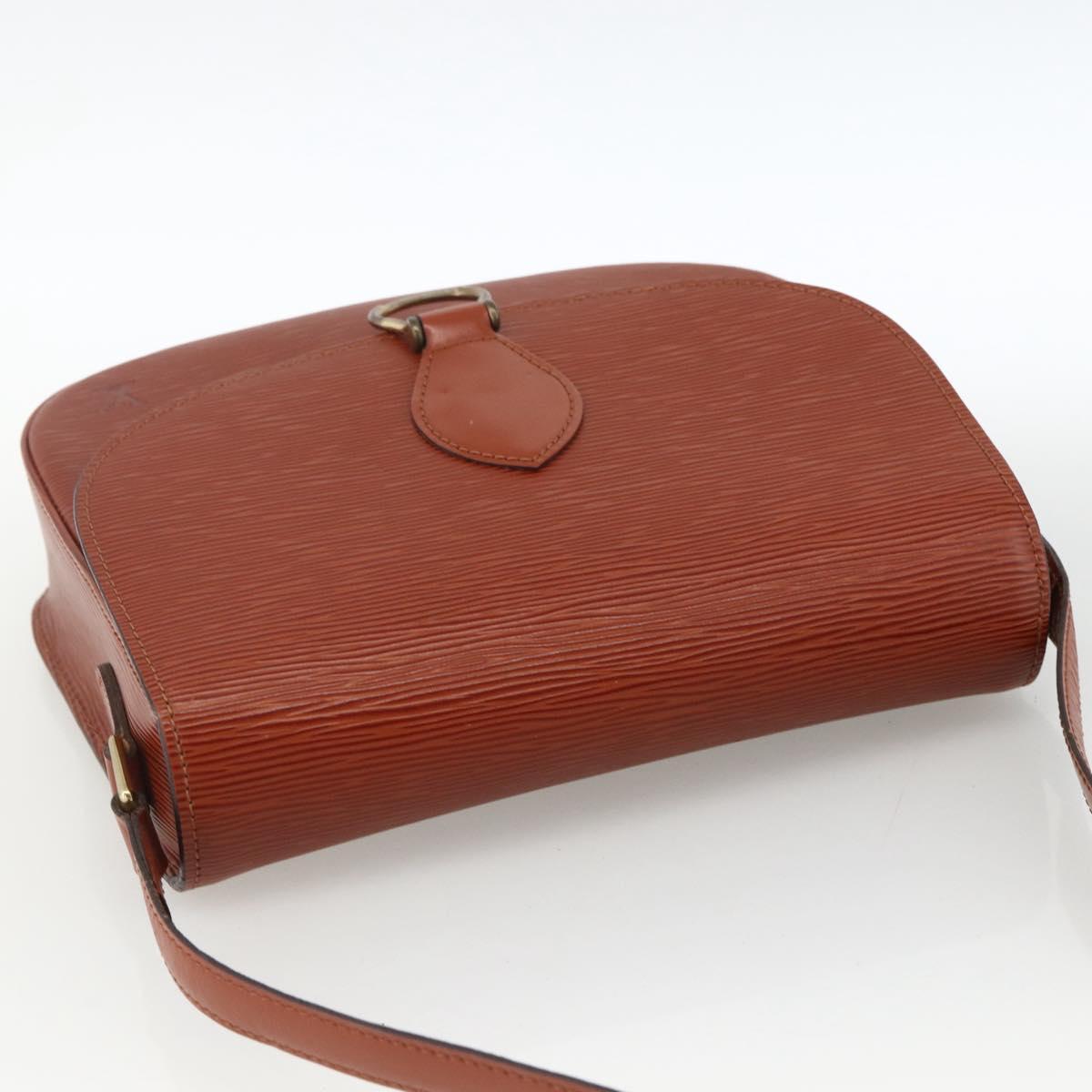 LOUIS VUITTON Epi Saint Cloud GM Shoulder Bag Brown M52193 LV Auth ep13585