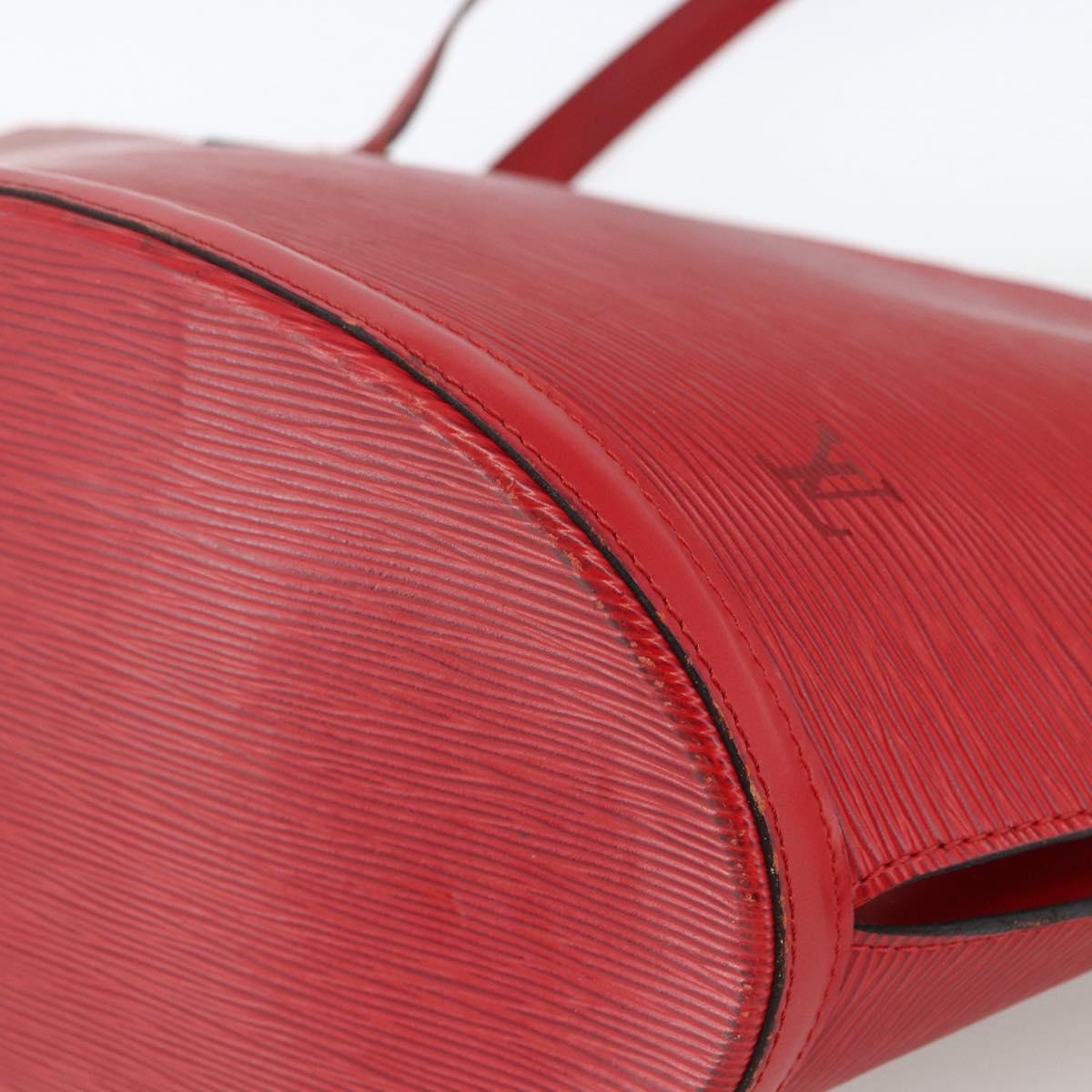 LOUIS VUITTON Epi Saint Jacques Shopping Shoulder Bag Red M52277 LV Auth ep13587