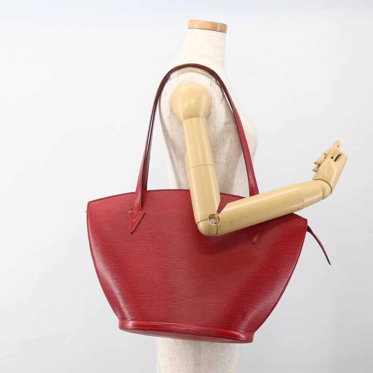 LOUIS VUITTON Epi Saint Jacques Shopping Shoulder Bag Red M52277 LV Auth ep13587