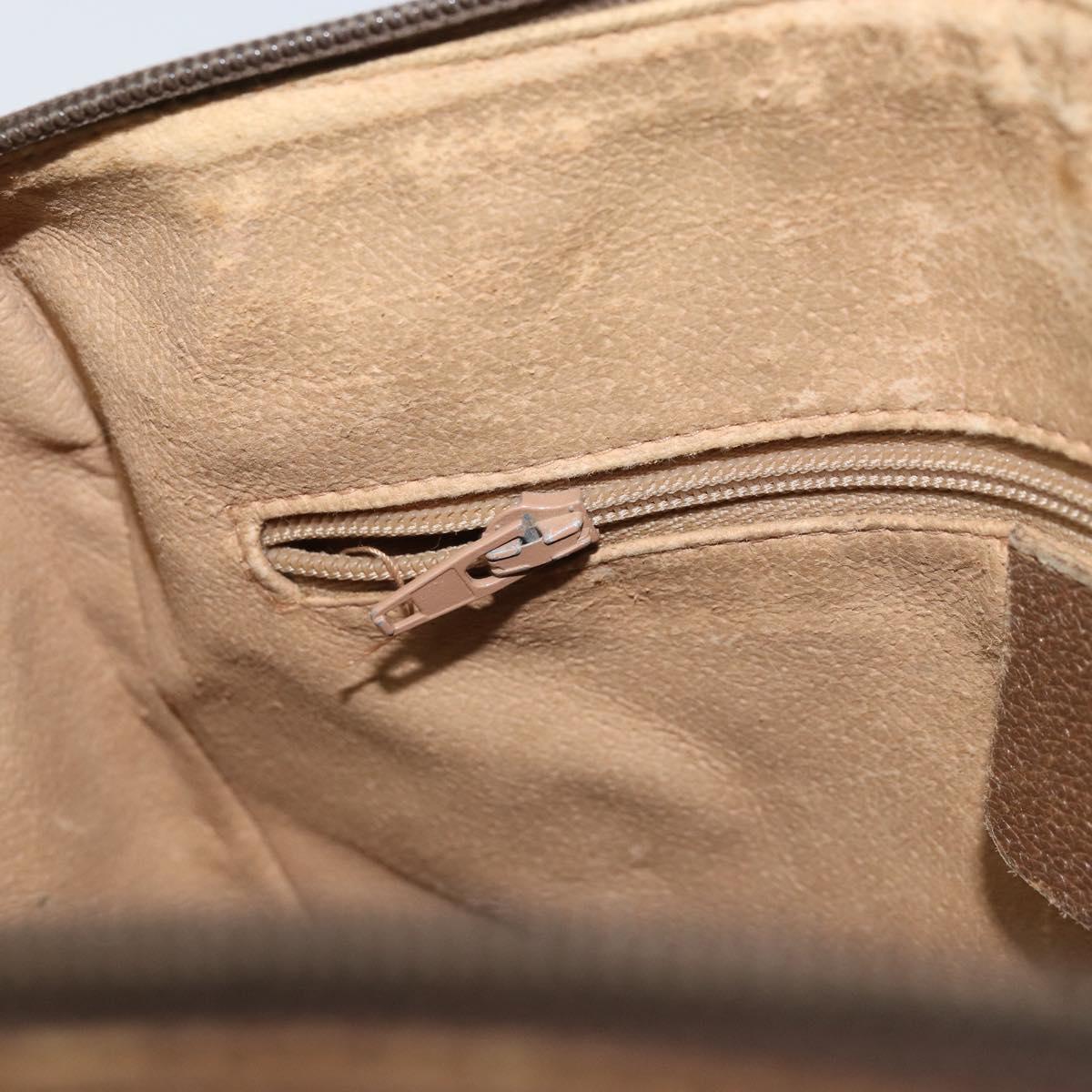 GUCCI GG Supreme Web Sherry Line Bag PVC Beige Gold 89 02 077 Auth ep13593