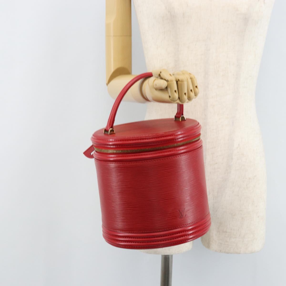 LOUIS VUITTON Epi Cannes Hand Bag Red M48037 LV Auth ep13594