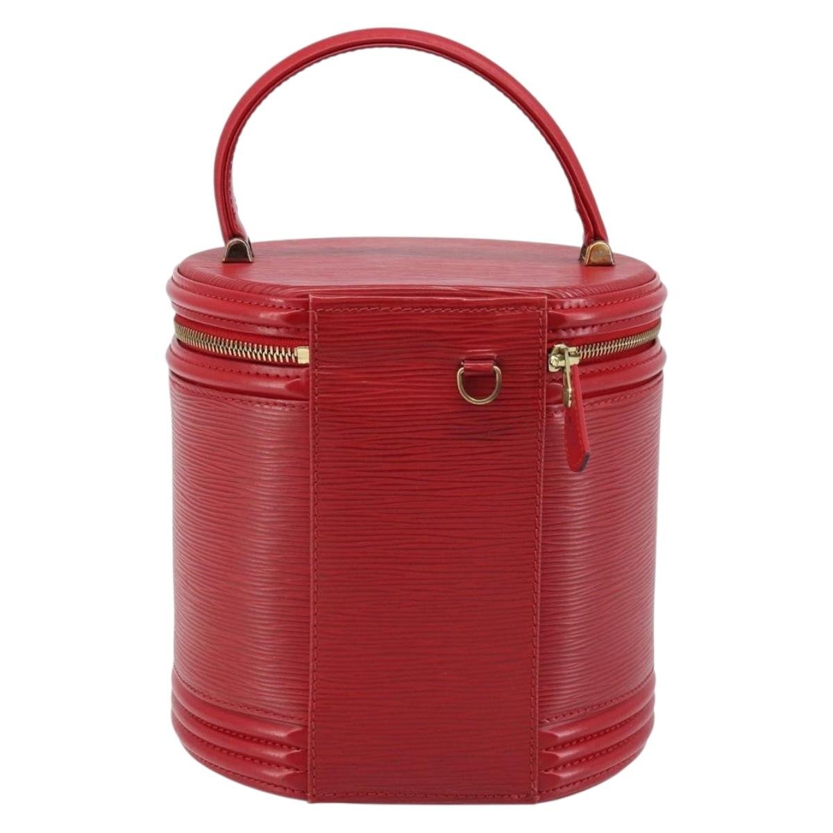 LOUIS VUITTON Epi Cannes Hand Bag Red M48037 LV Auth ep13594