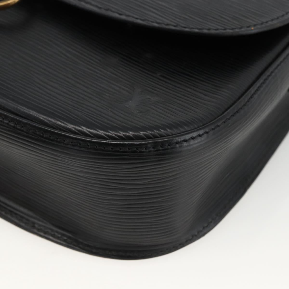 LOUIS VUITTON Epi Saint Cloud GM Shoulder Bag Black Noir M52192 LV Auth ep13601