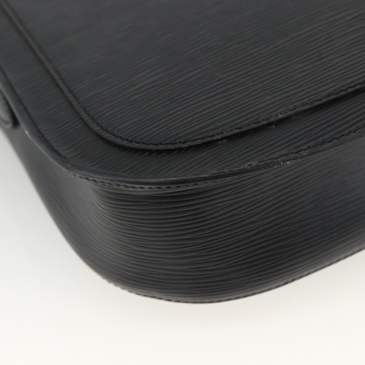 LOUIS VUITTON Epi Saint Cloud GM Shoulder Bag Black Noir M52192 LV Auth ep13601