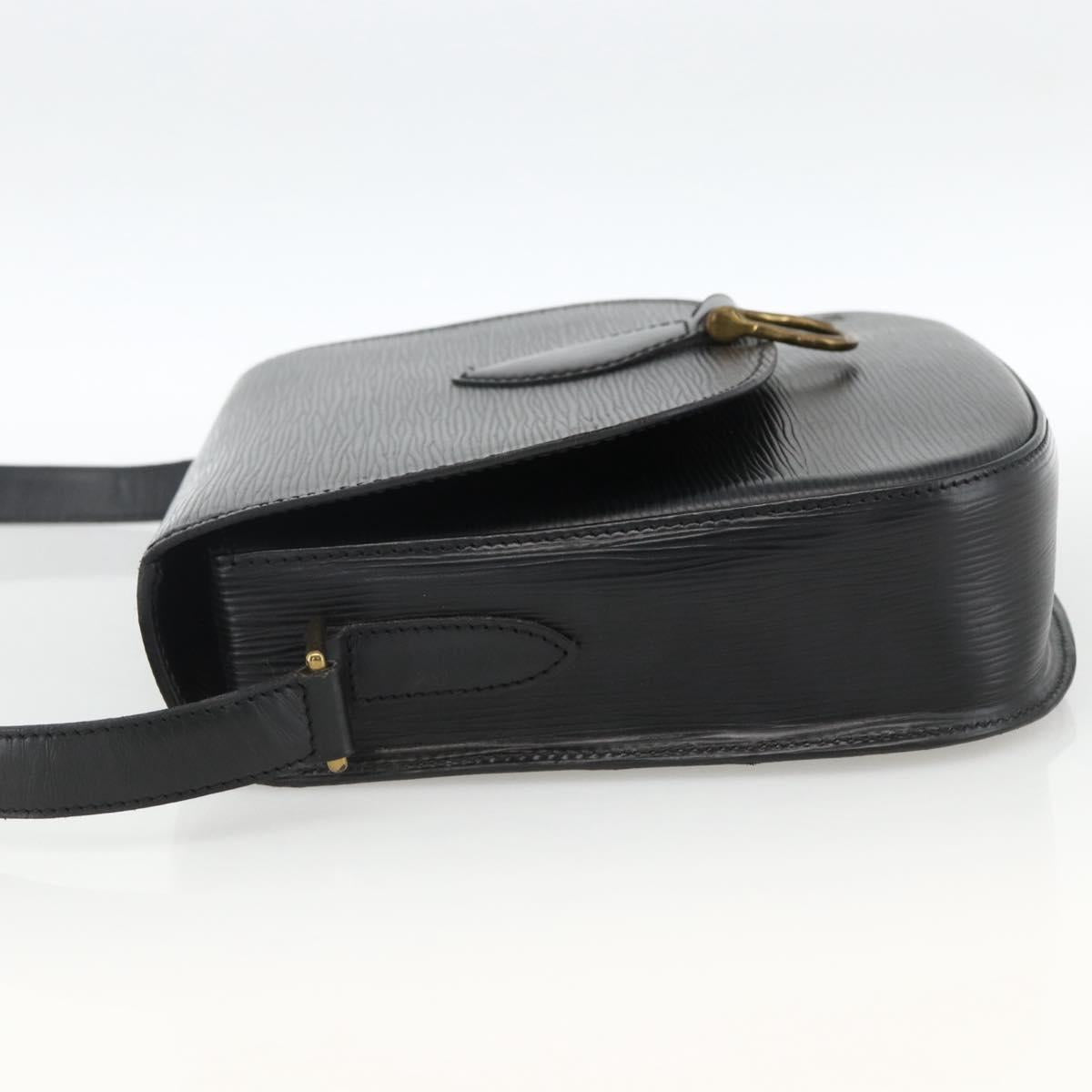 LOUIS VUITTON Epi Saint Cloud GM Shoulder Bag Black Noir M52192 LV Auth ep13601